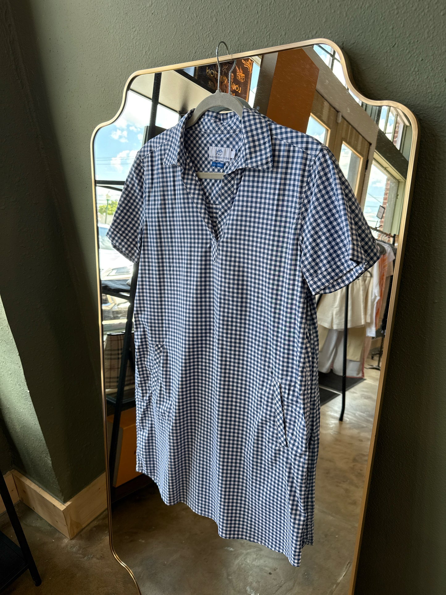 Southern Tide Size M Blue/White Dress
