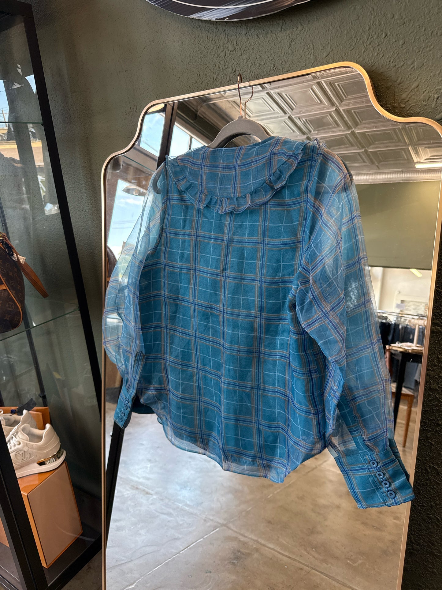 En Saison Size M Teal Top