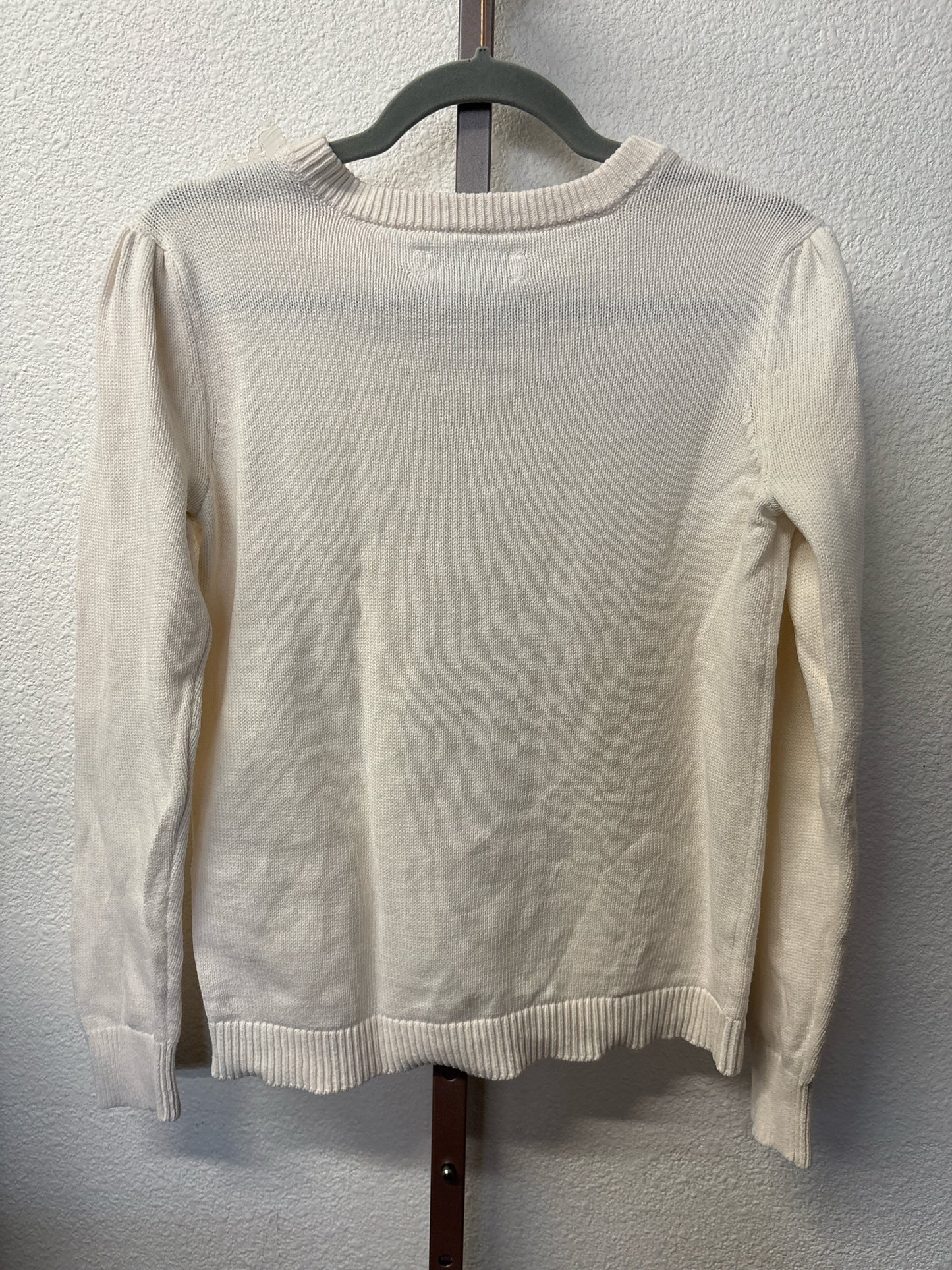 LOFT Size M Cream Knit Sweater