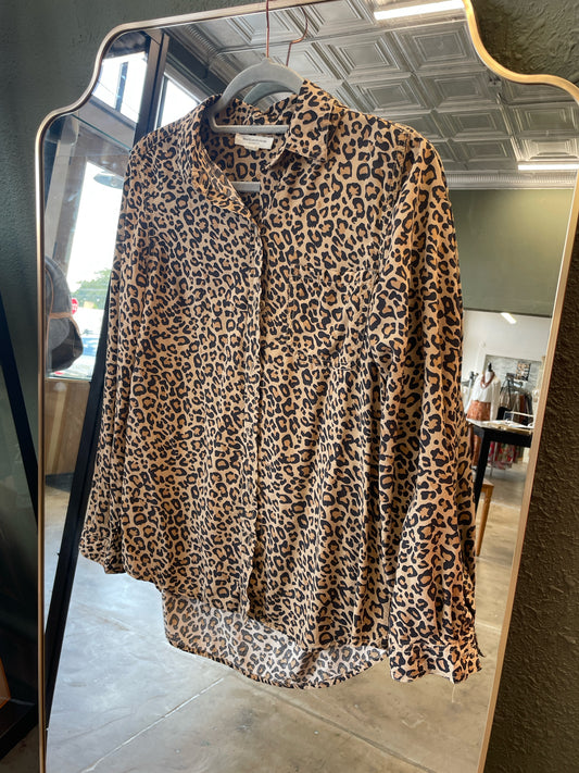 beach lunch lounge Size SP Leopard Top