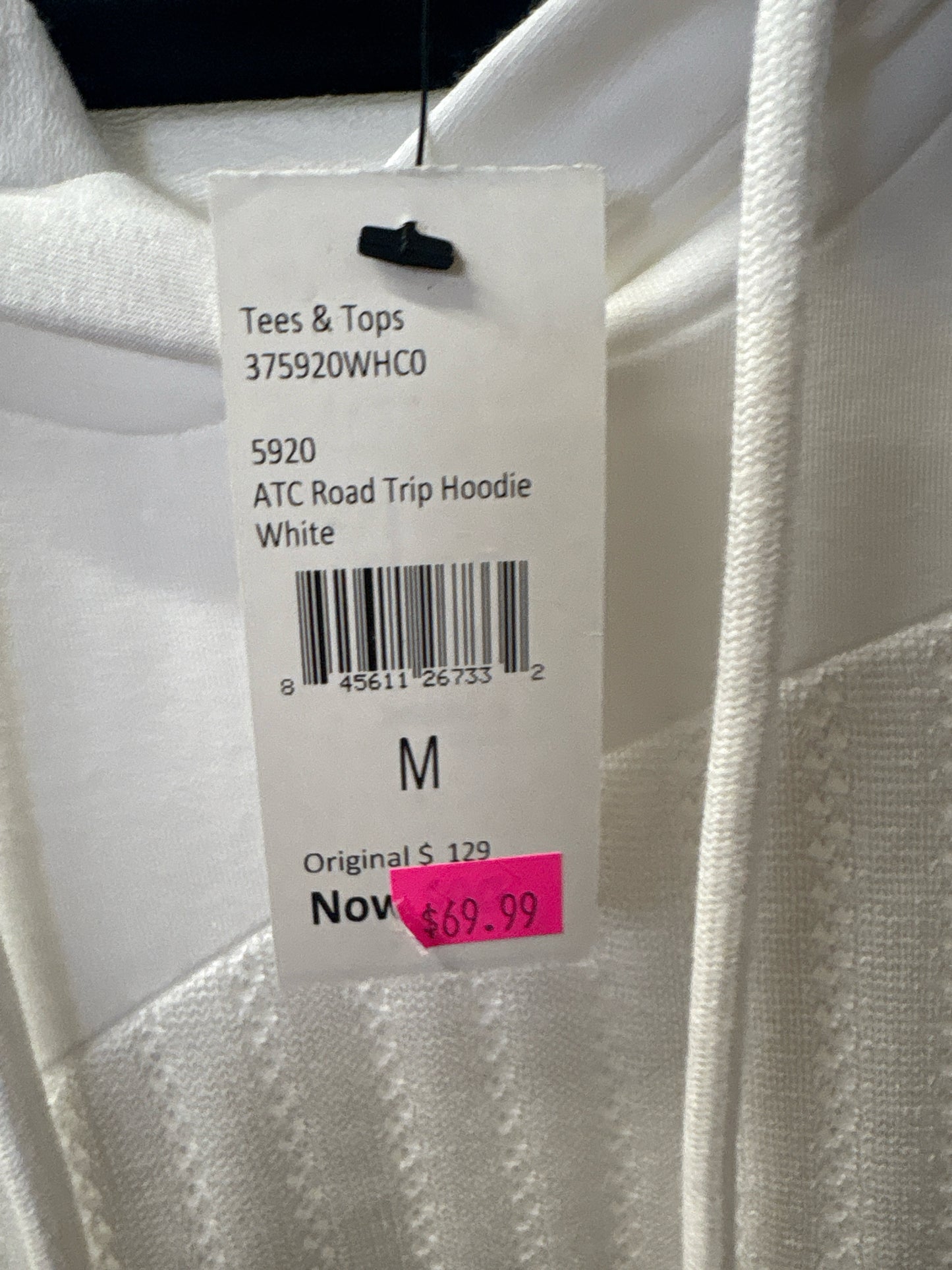 Cabi Size M White Hood Sweatshirt/Hoodie