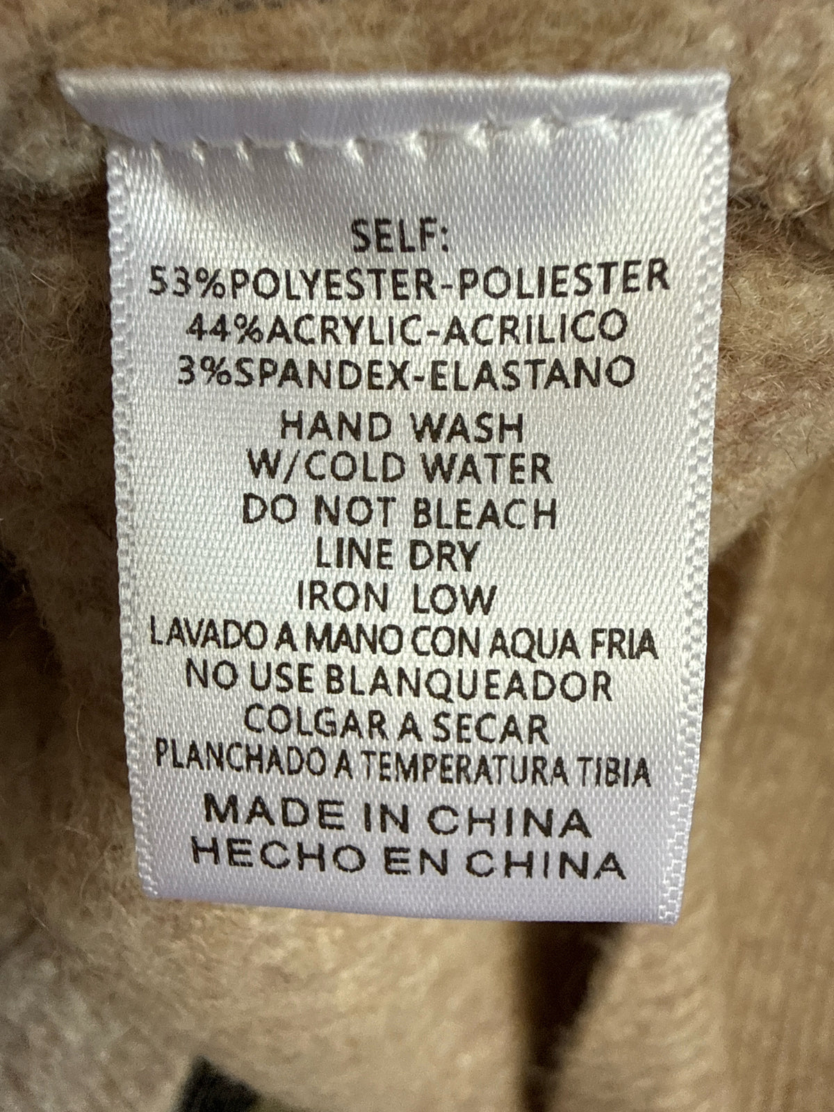 Listicle Size M Tan Vest