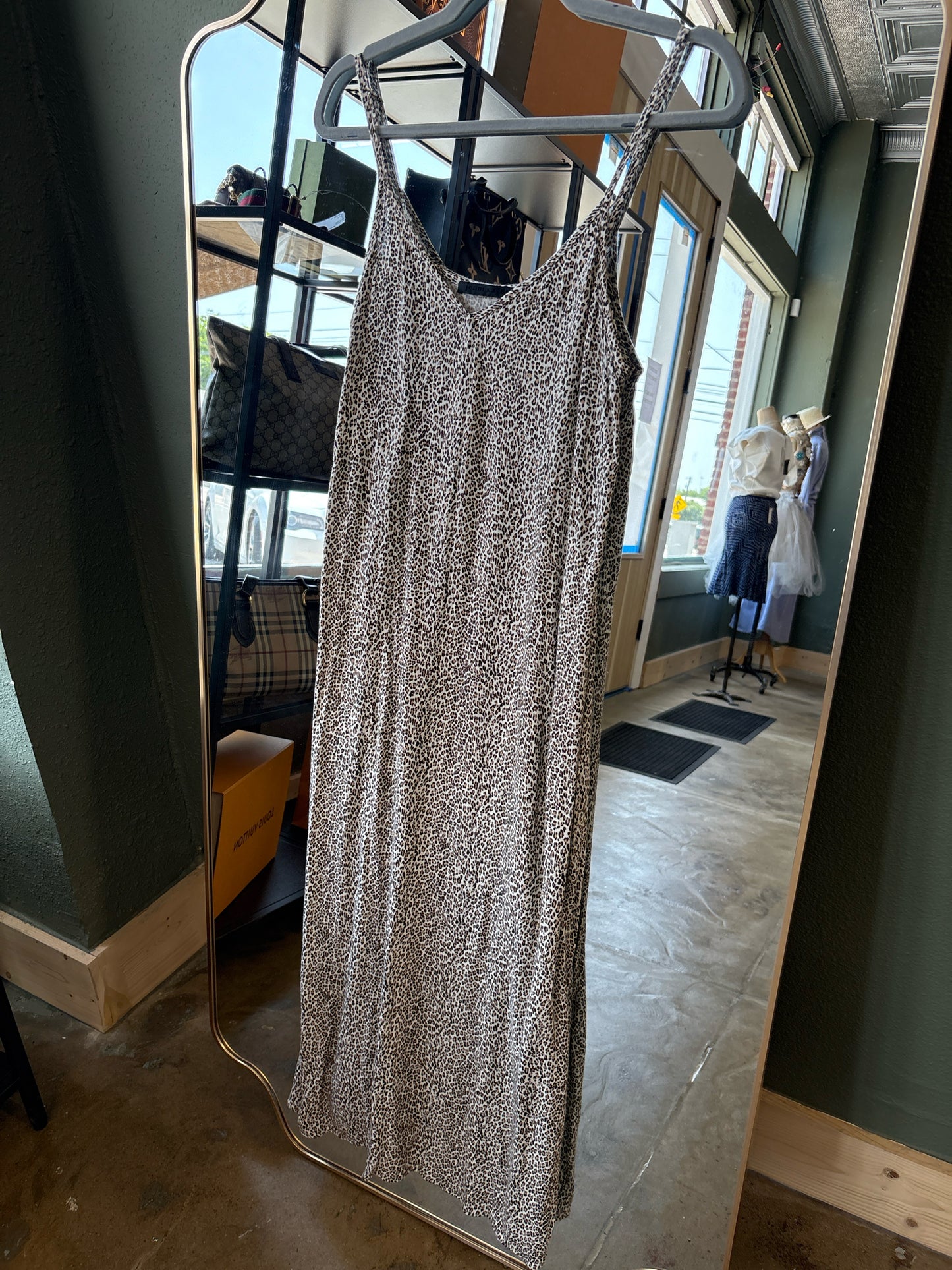 Jenni Kayne Size S cream + Black + tan Dress