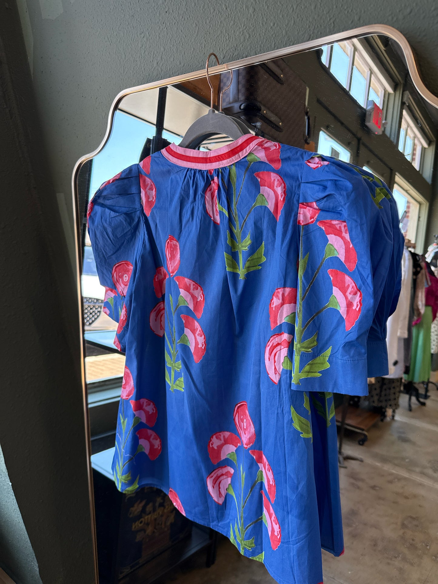 entro Size S Blue/Pink Top