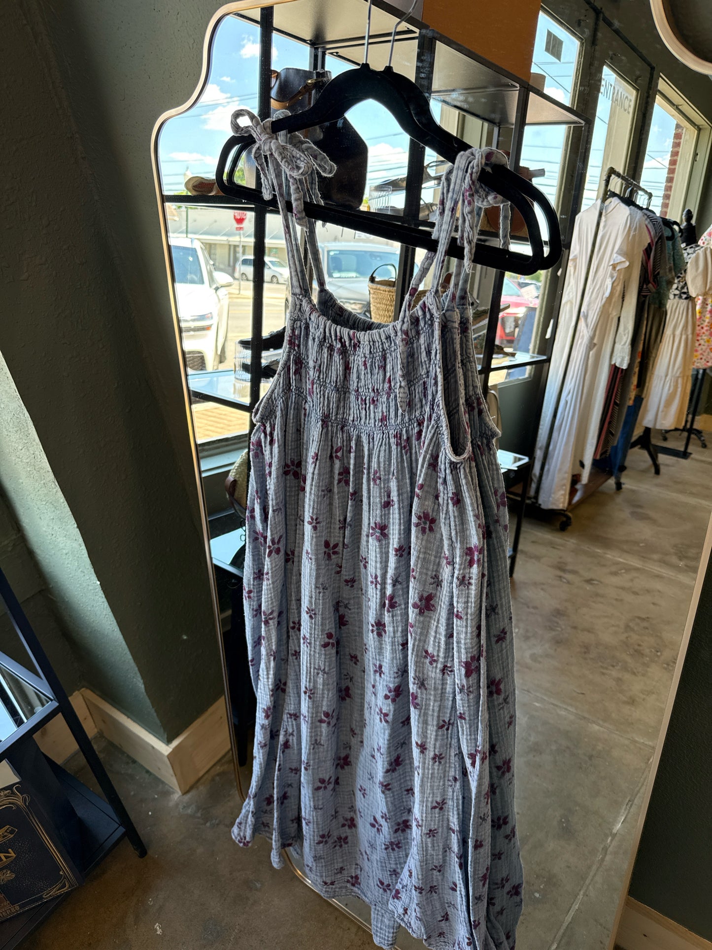 free people Size S Blue/Purple Floral Dress