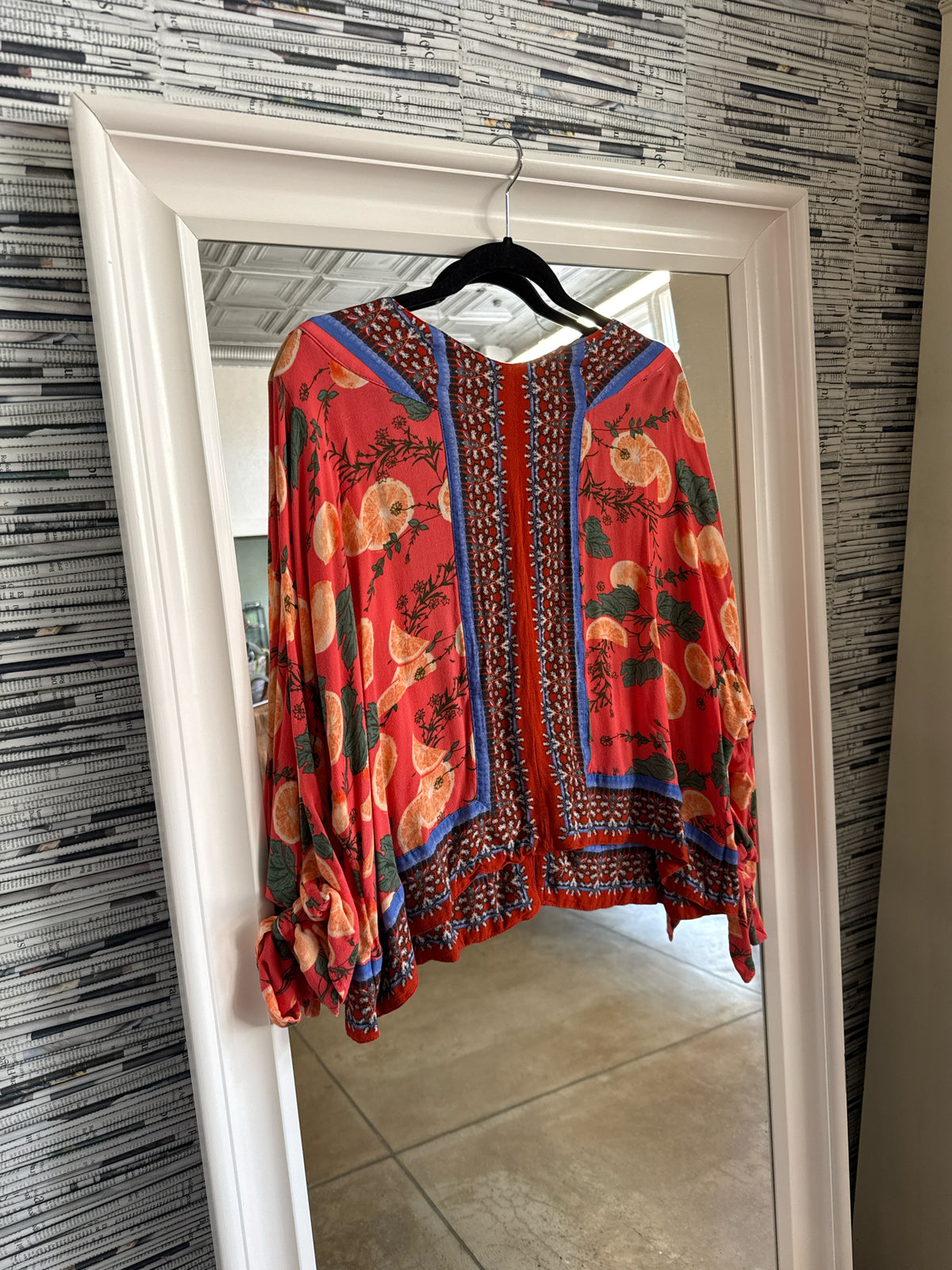 free people Size L Orange/Multi Top