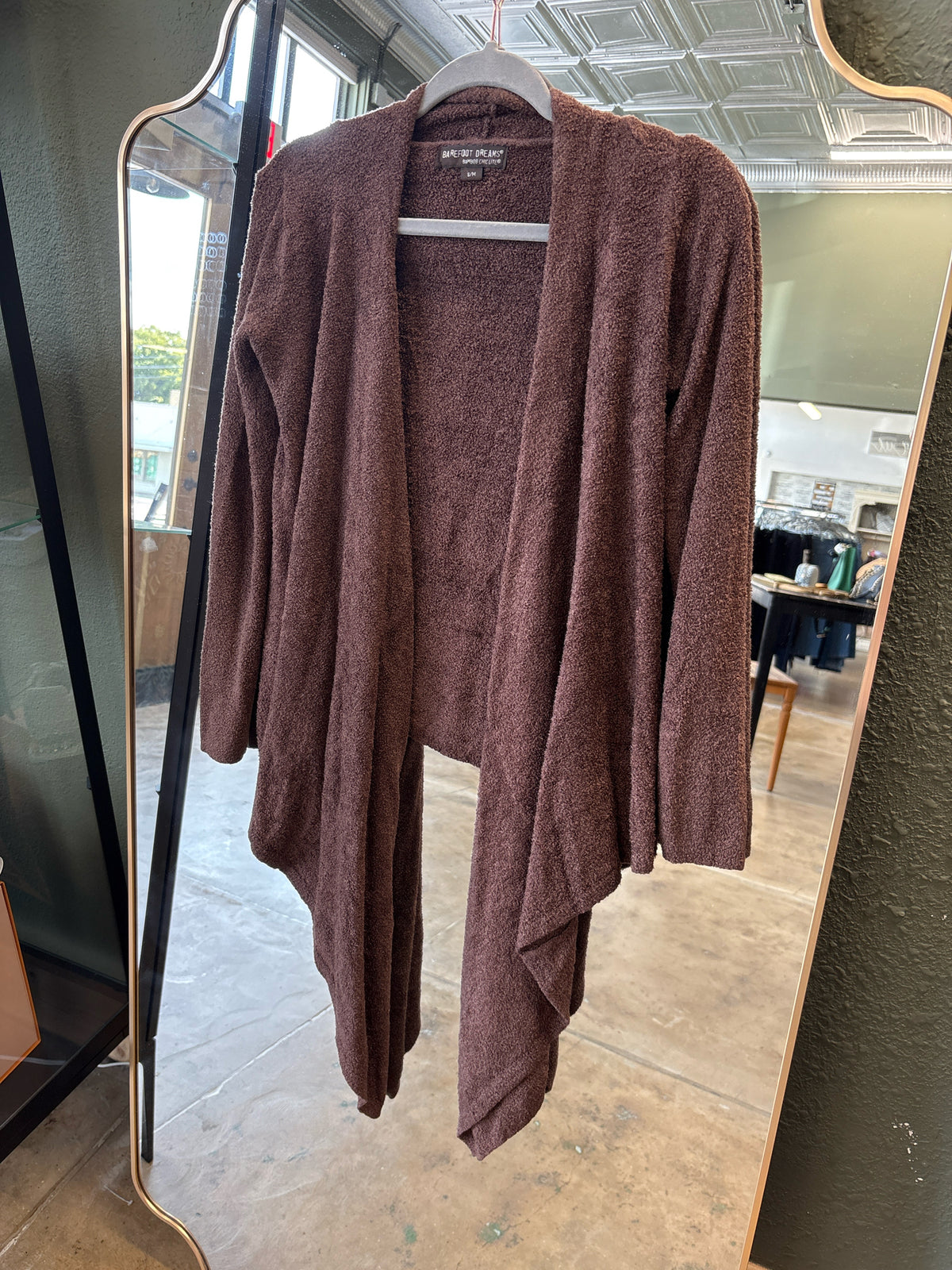 Barefoot Dreams Size S-M Brown Cardigan