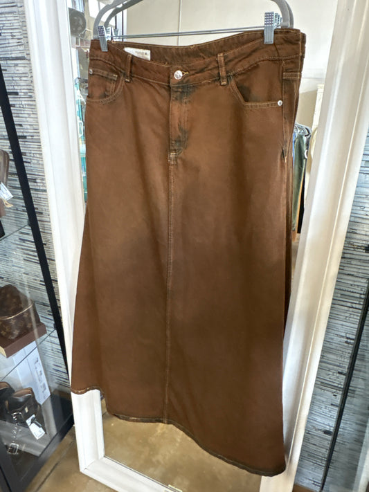 ZARA Size XL chocolate Skirt