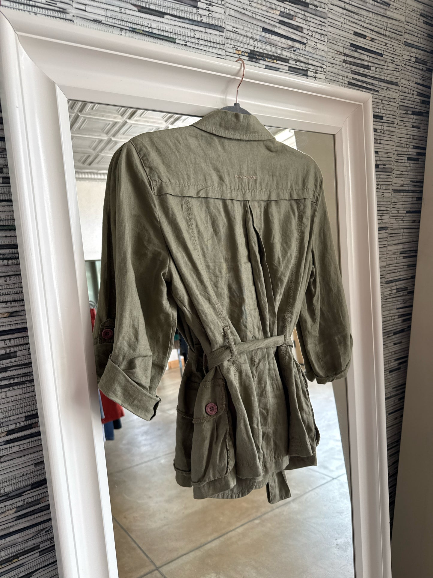 DKNY Jeans Size S Green Jacket