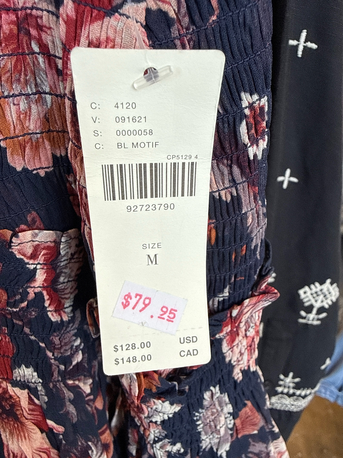 Anthropologie Size M Navy/Red Skirt