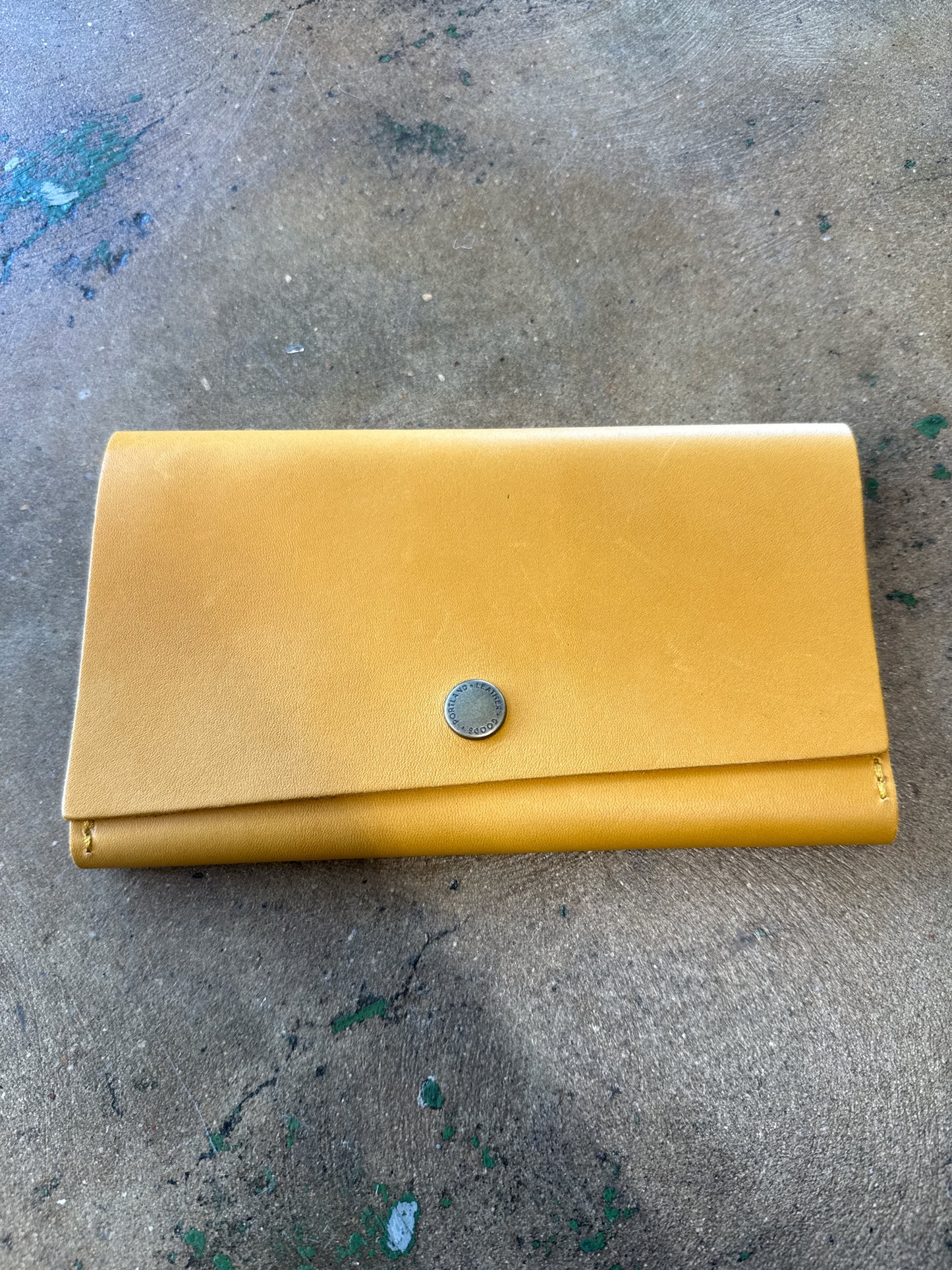 Portland Leather Mustard Wallet/Wristlet