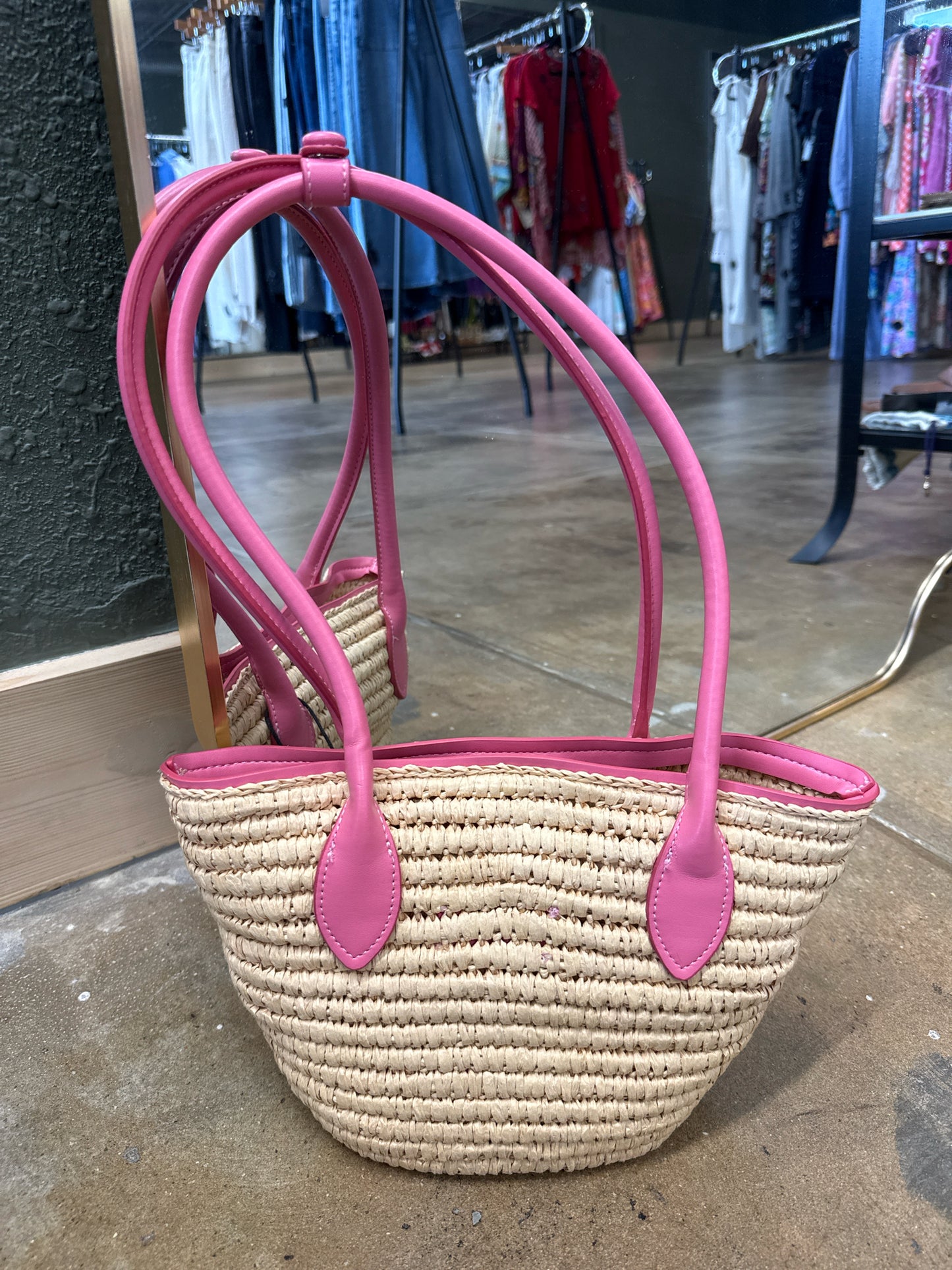 MNG Tan/Pink Purse