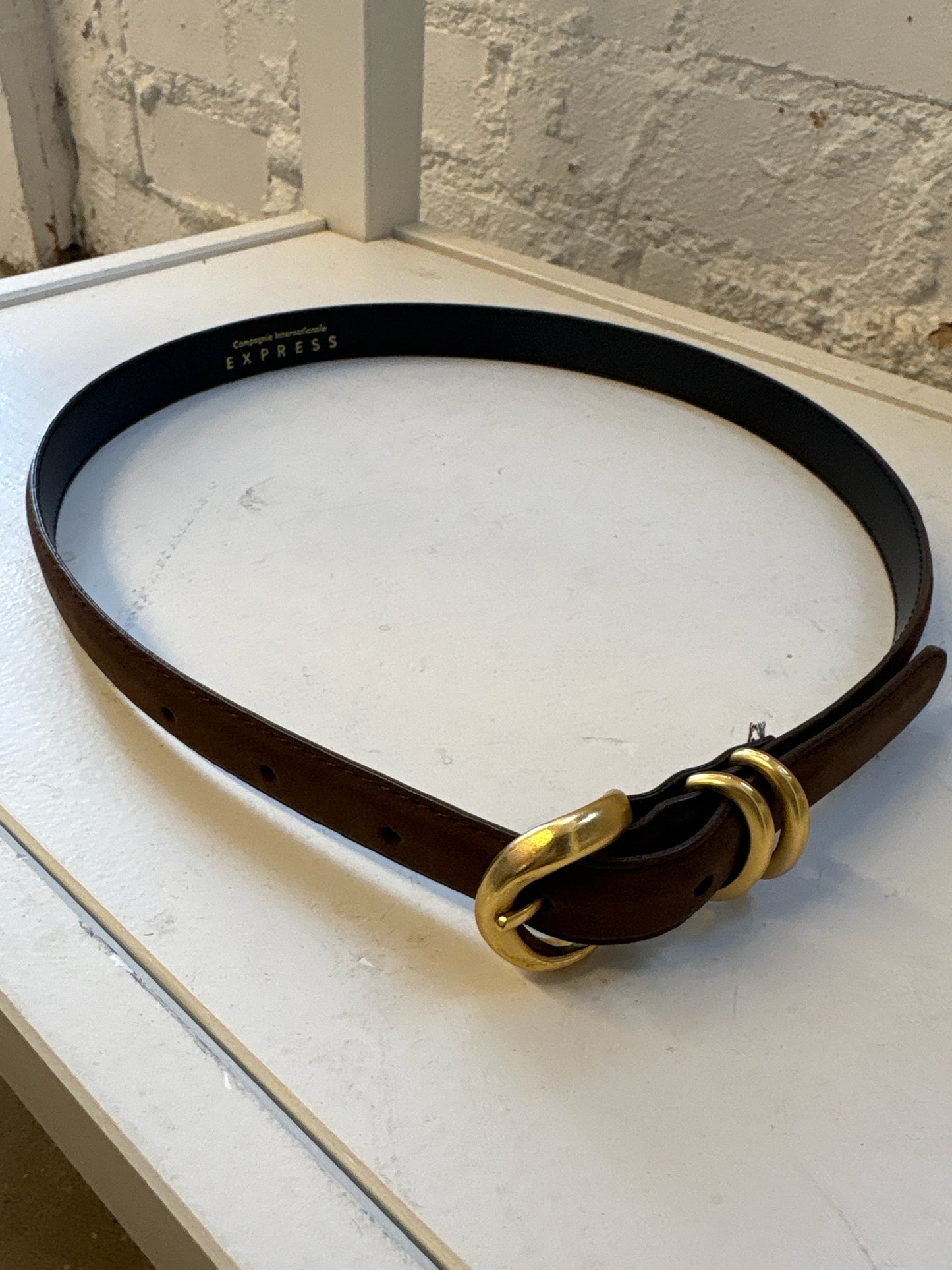 EXPRESS Brown Leather Belt