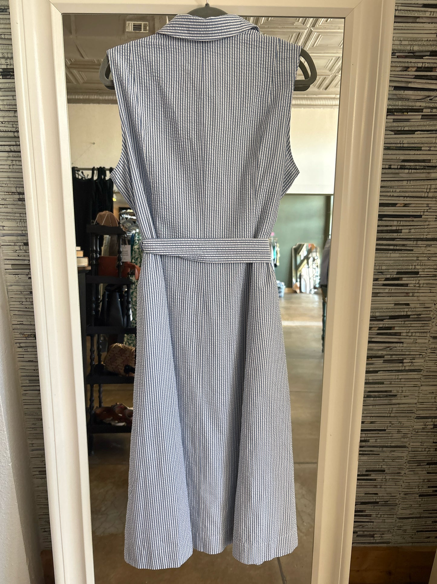 Anne Klein Size 14 blue and white Stripe Dress