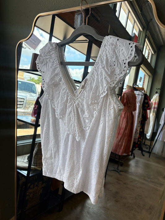 LOFT Size XS White Top