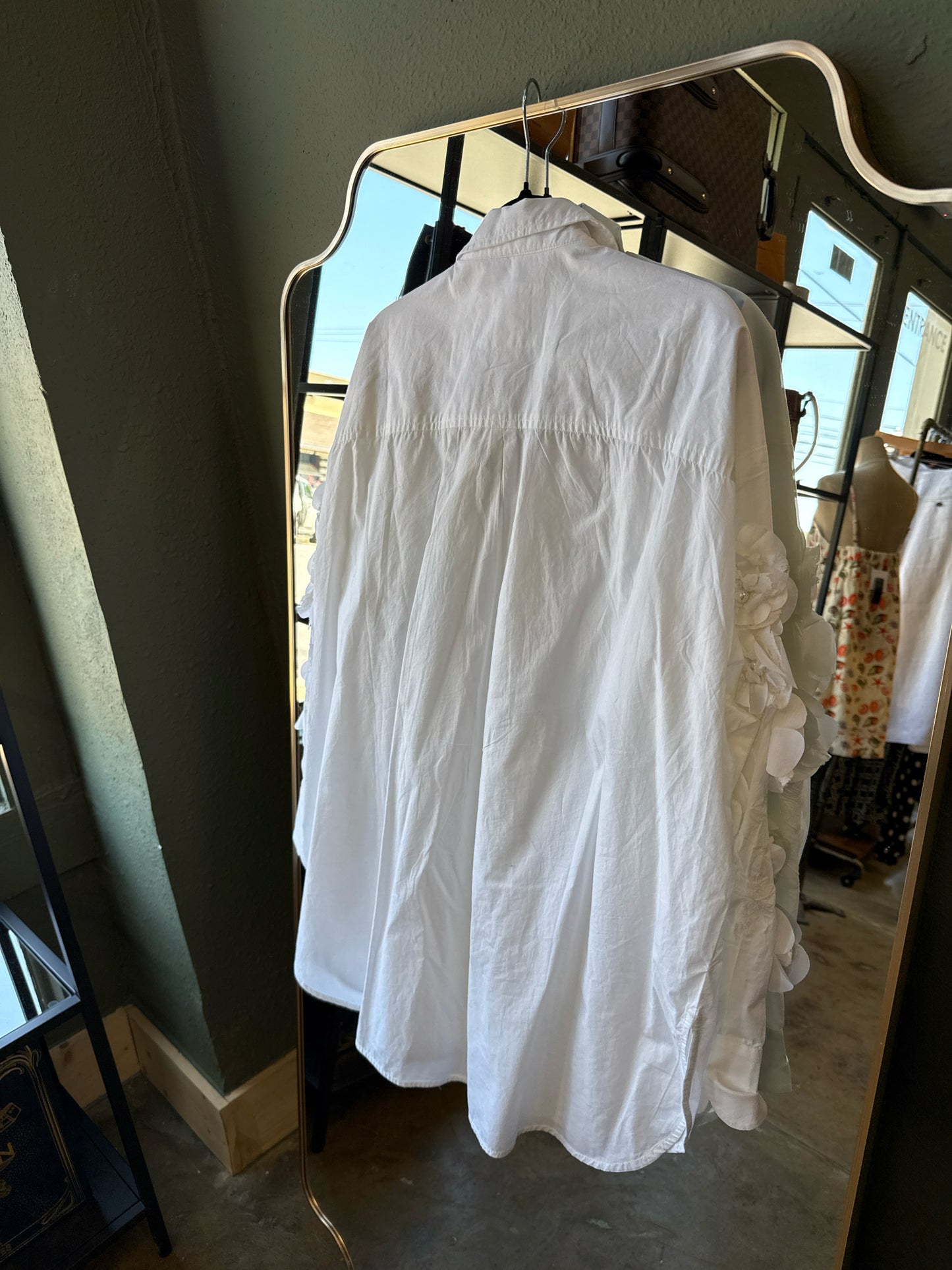 Maeve Size XL White Flowers Dress
