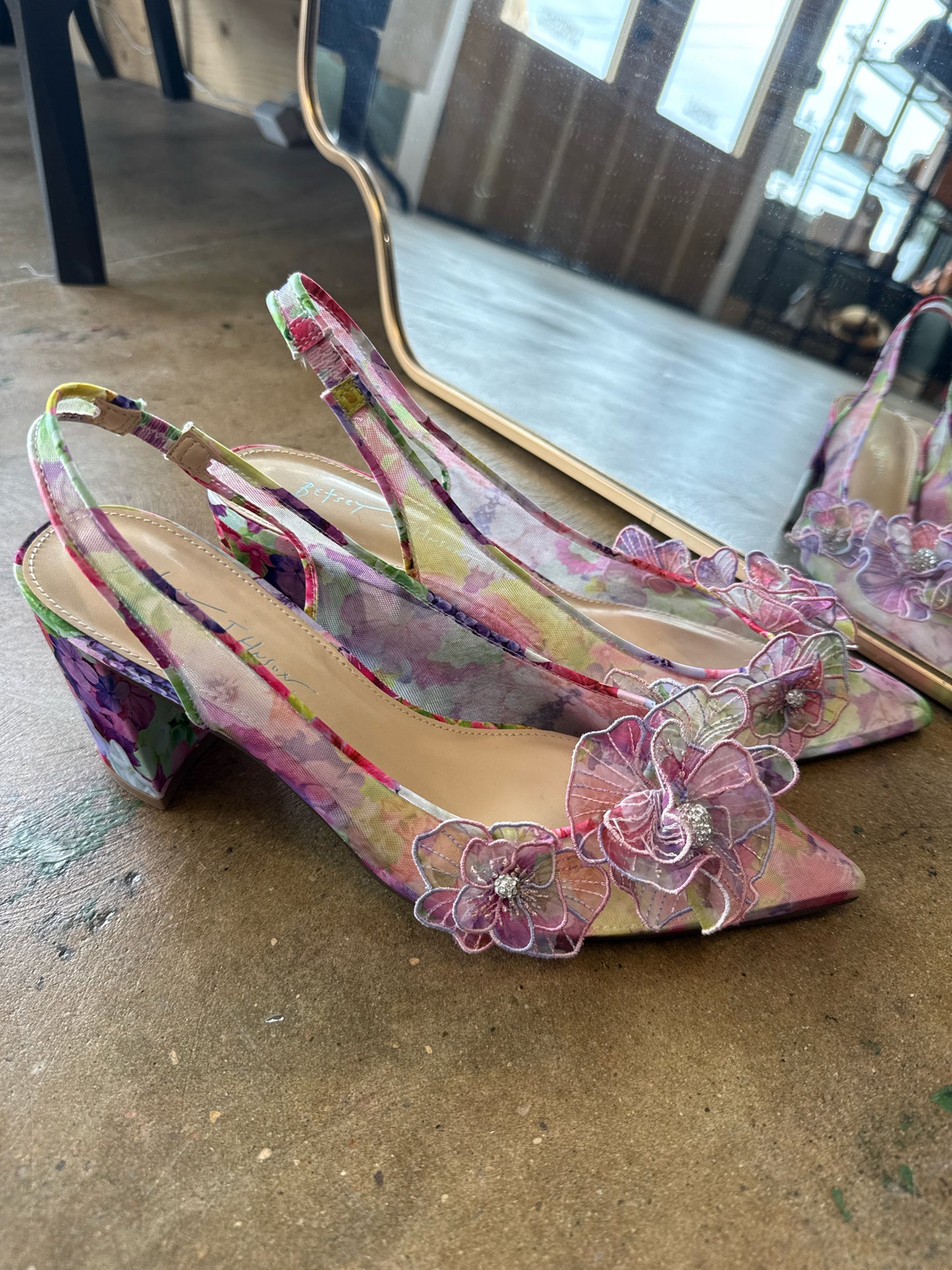 Betsey Johnson Shoe Size 9 multi Heels