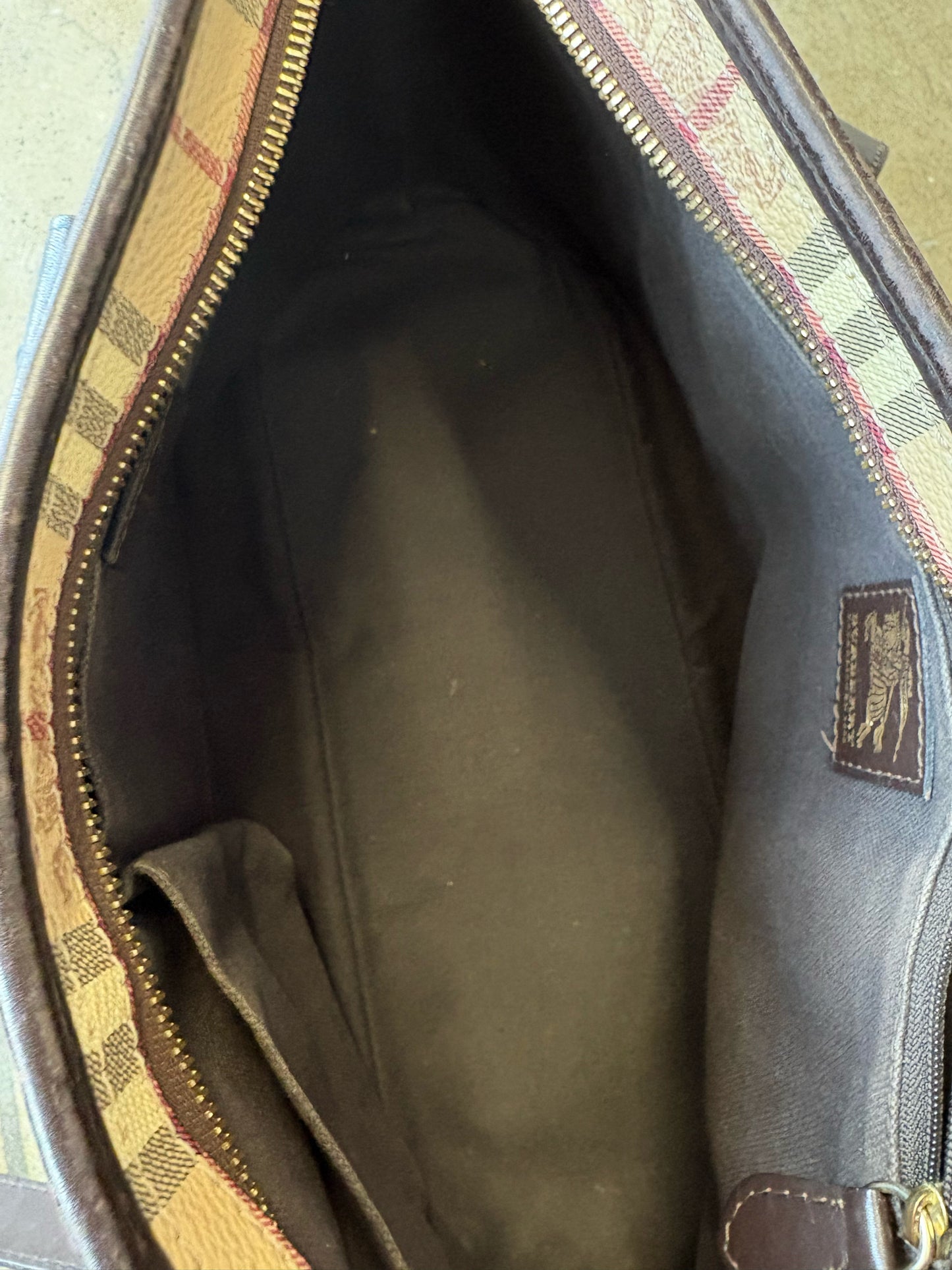 burberry Cream/multi Plaid Bag