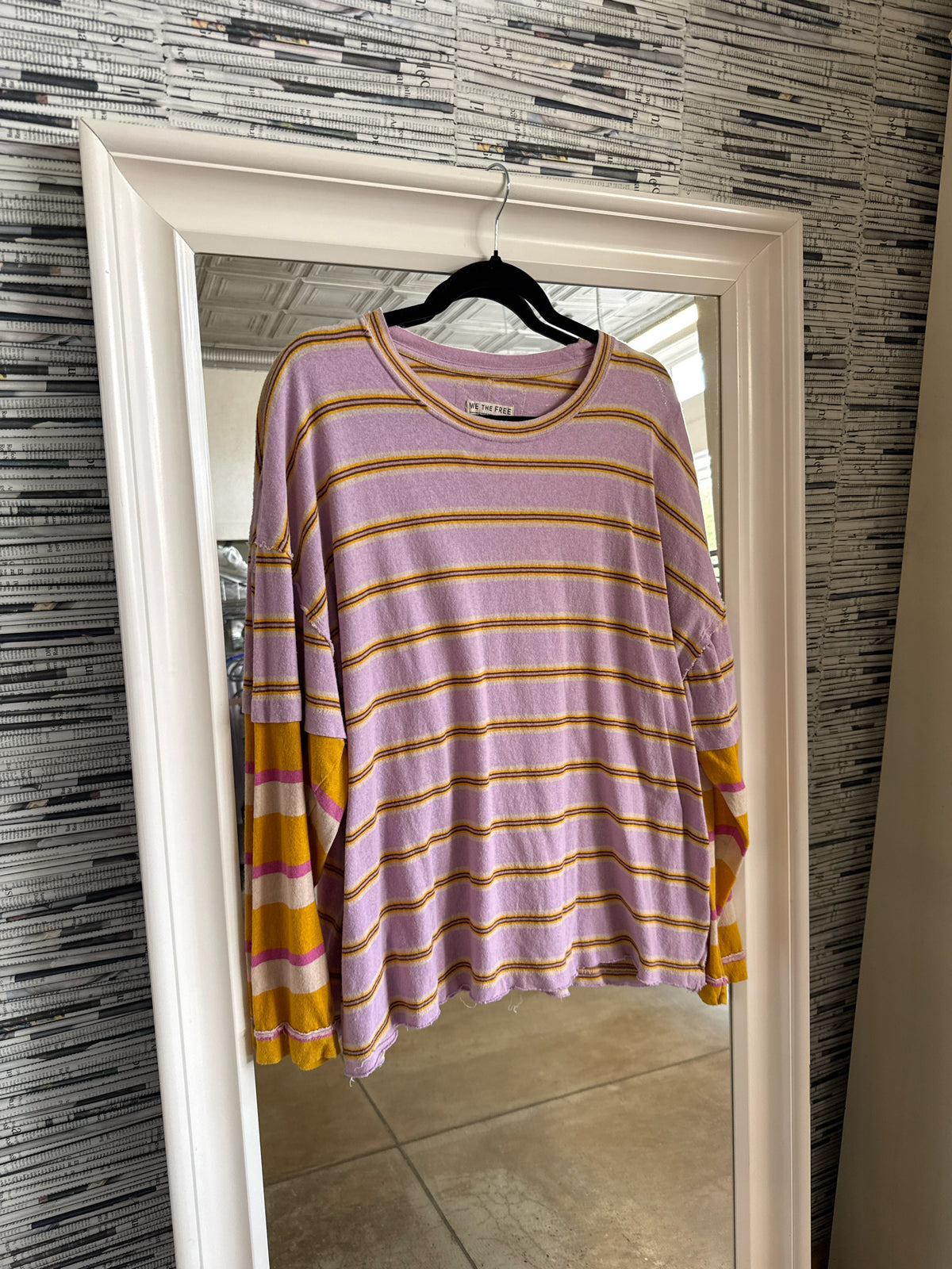 We The Free Size L Purple/Yellow Top
