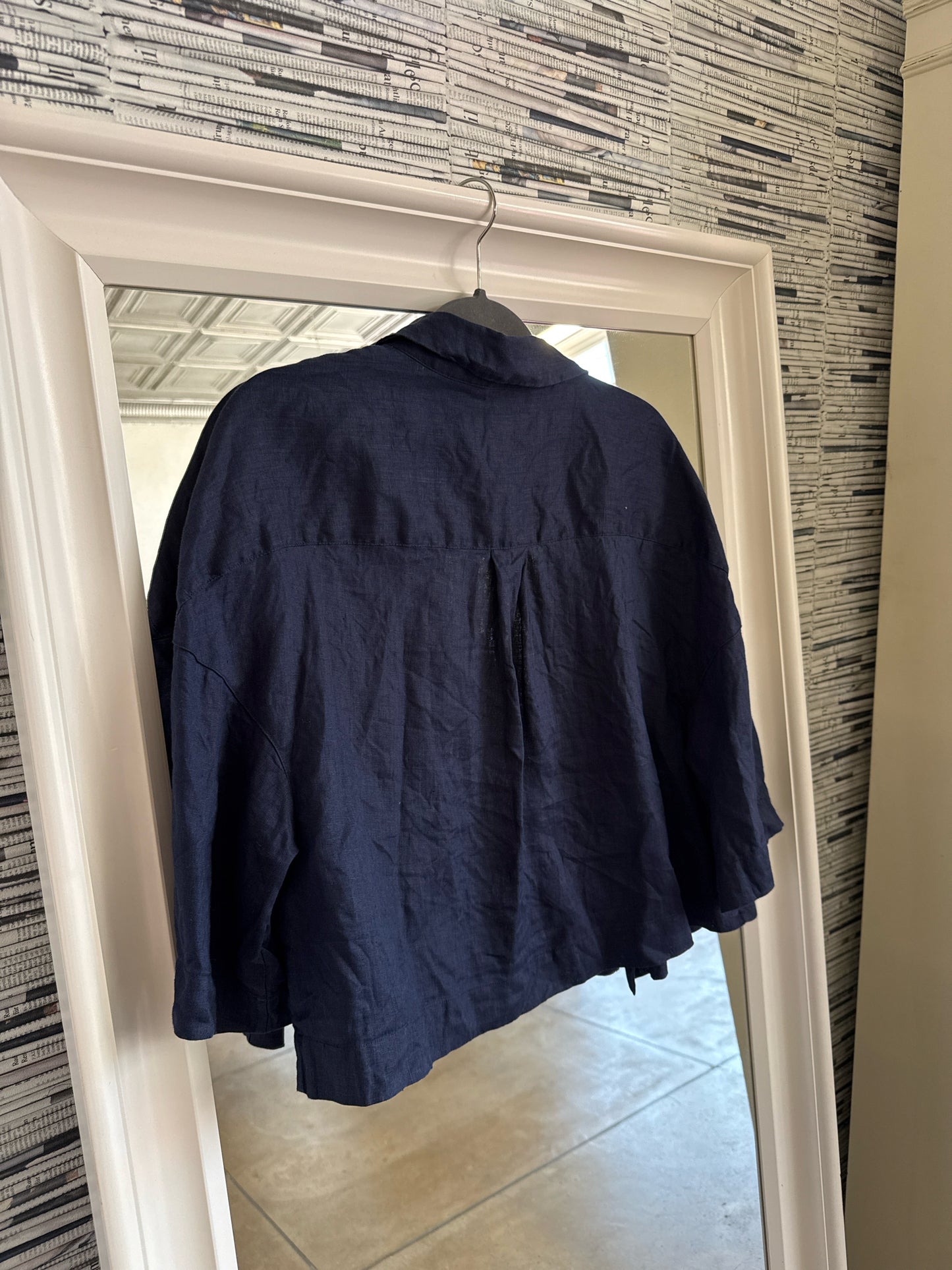 Ted Baker London Size 5 Navy Top