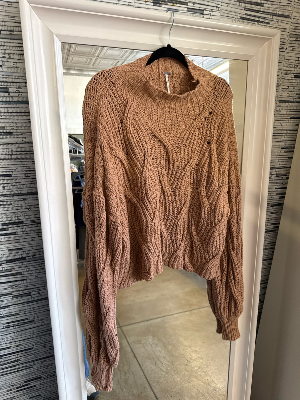 free people Size M Orange Sweater