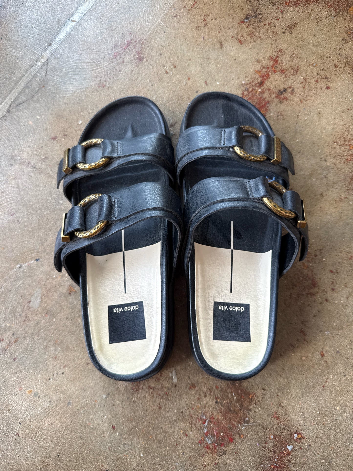 Dolce Vita Shoe Size 7 Black Sandals