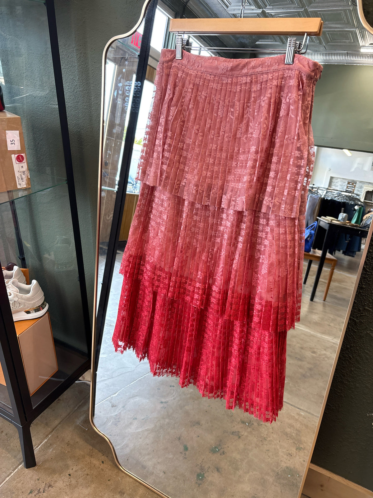 Maeve Size 10 Pink/Red Skirt