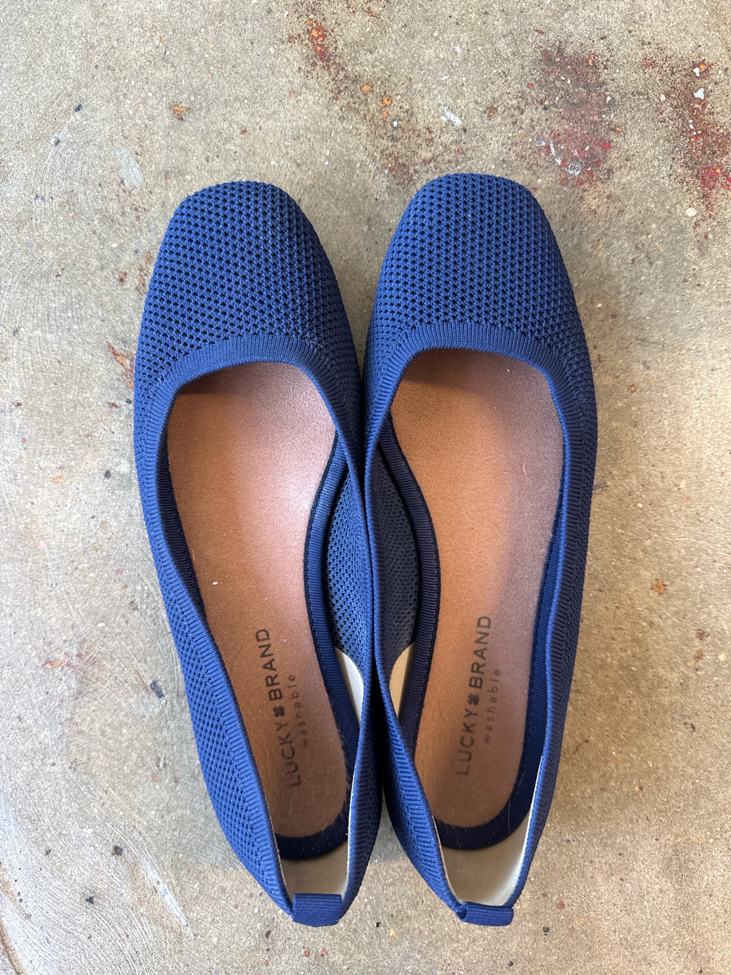 Lucky Brand Shoe Size 10 Navy Knit Flats