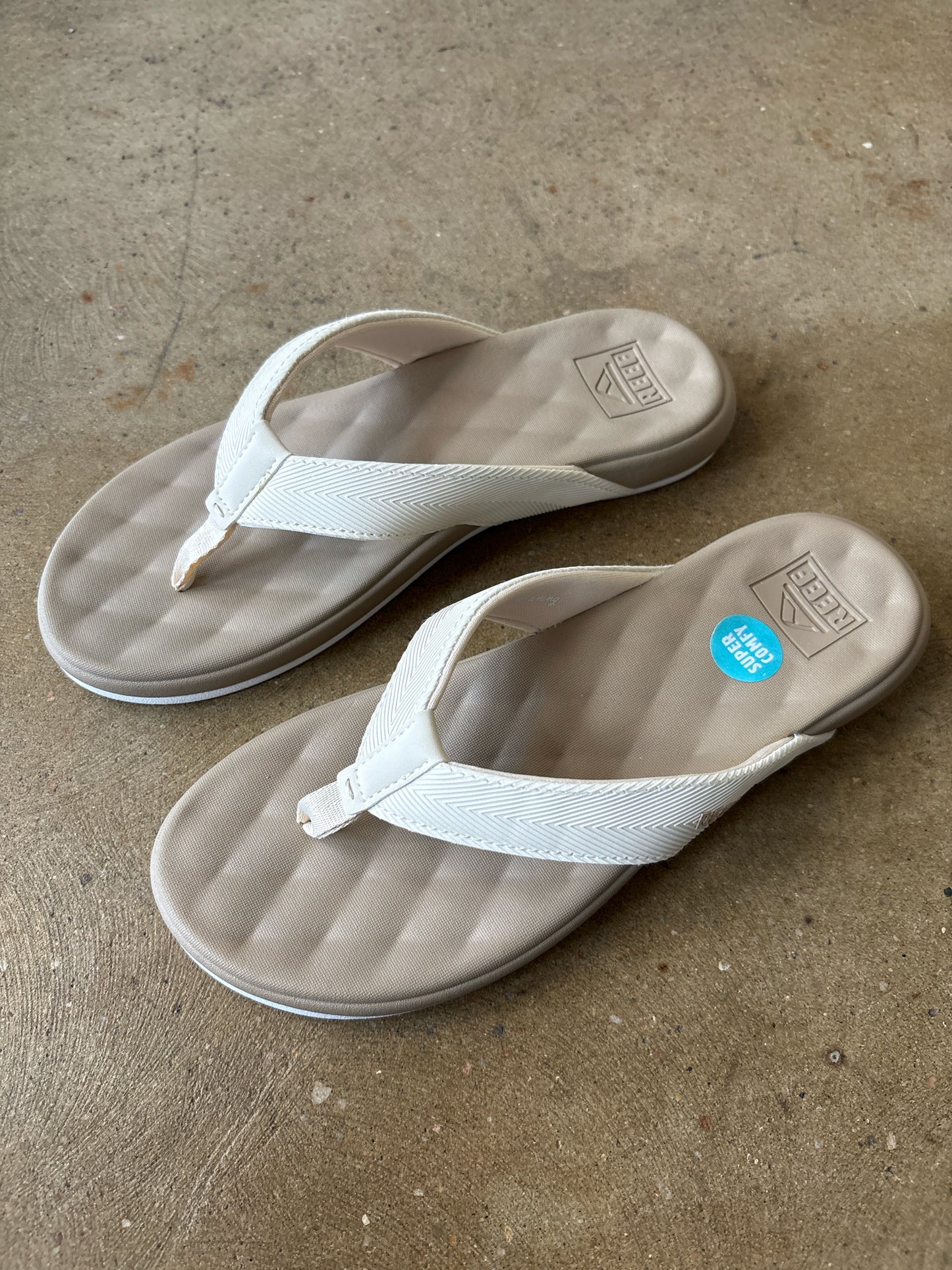 Reef Shoe Size 6 White Flip Flops