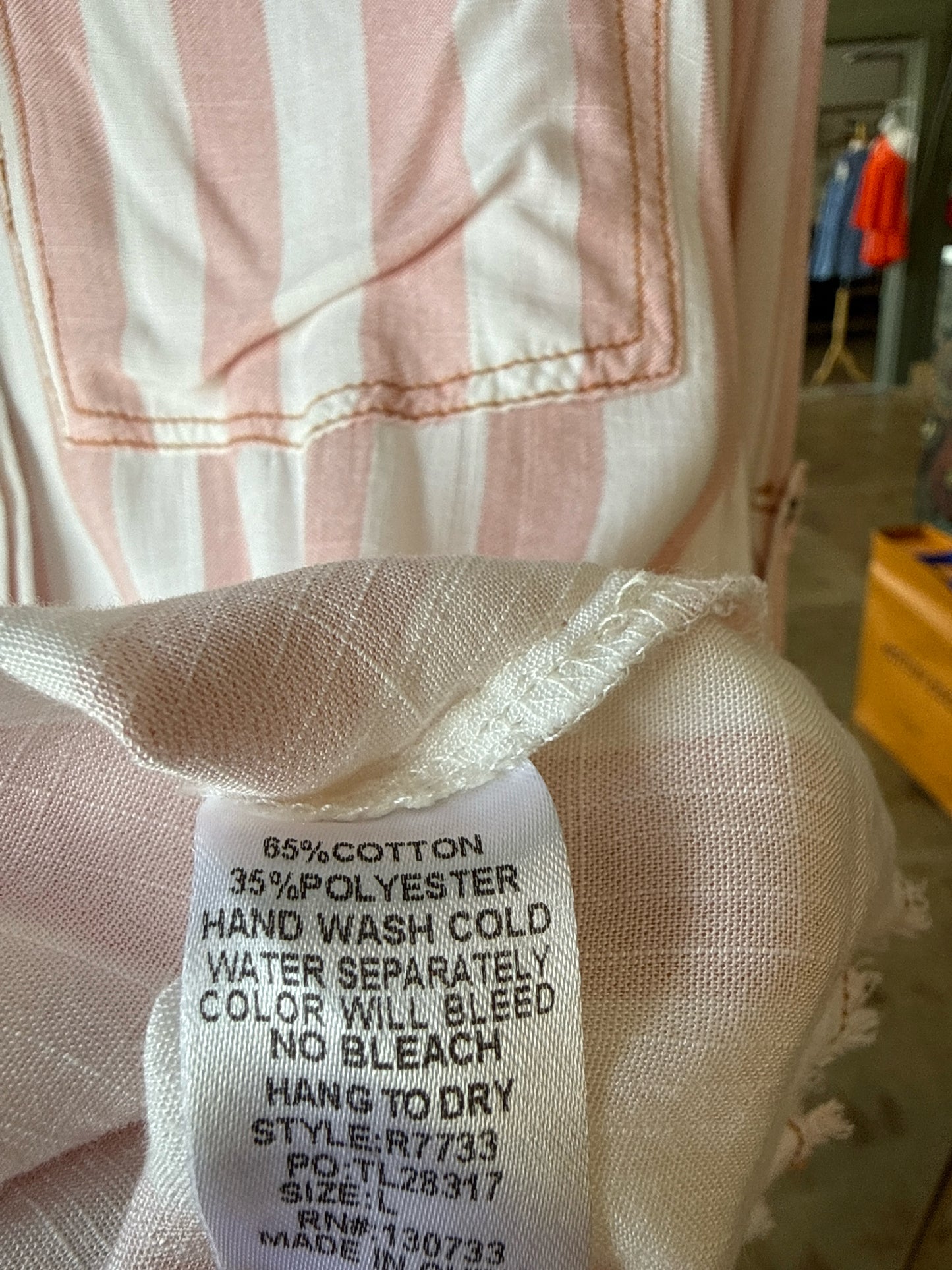 Umgee Size L pink/white Top
