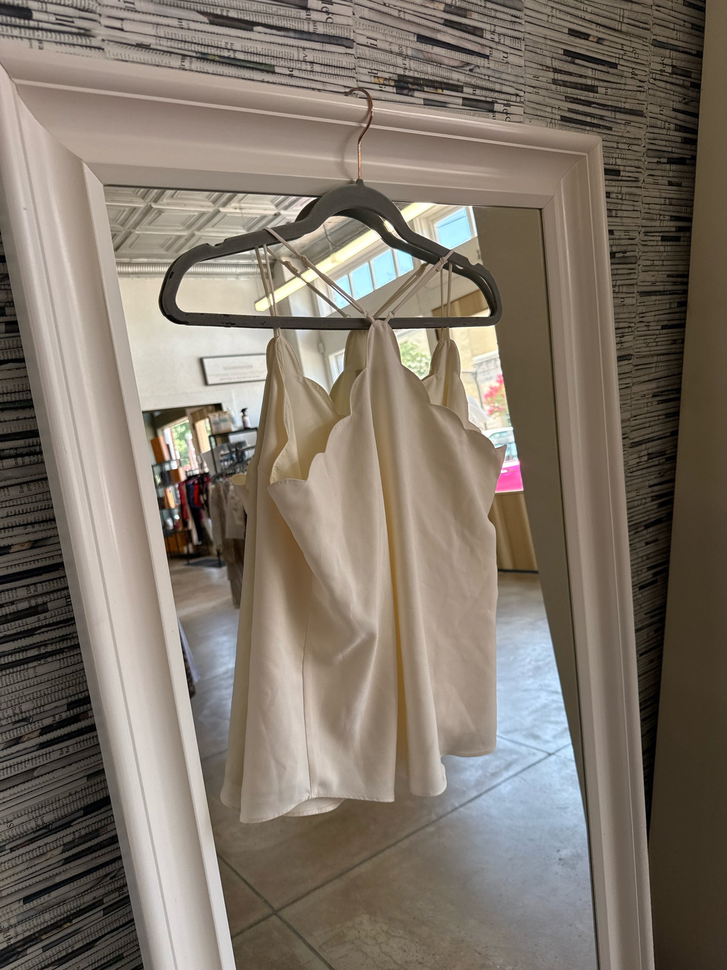 j crew Size 8 Cream Top
