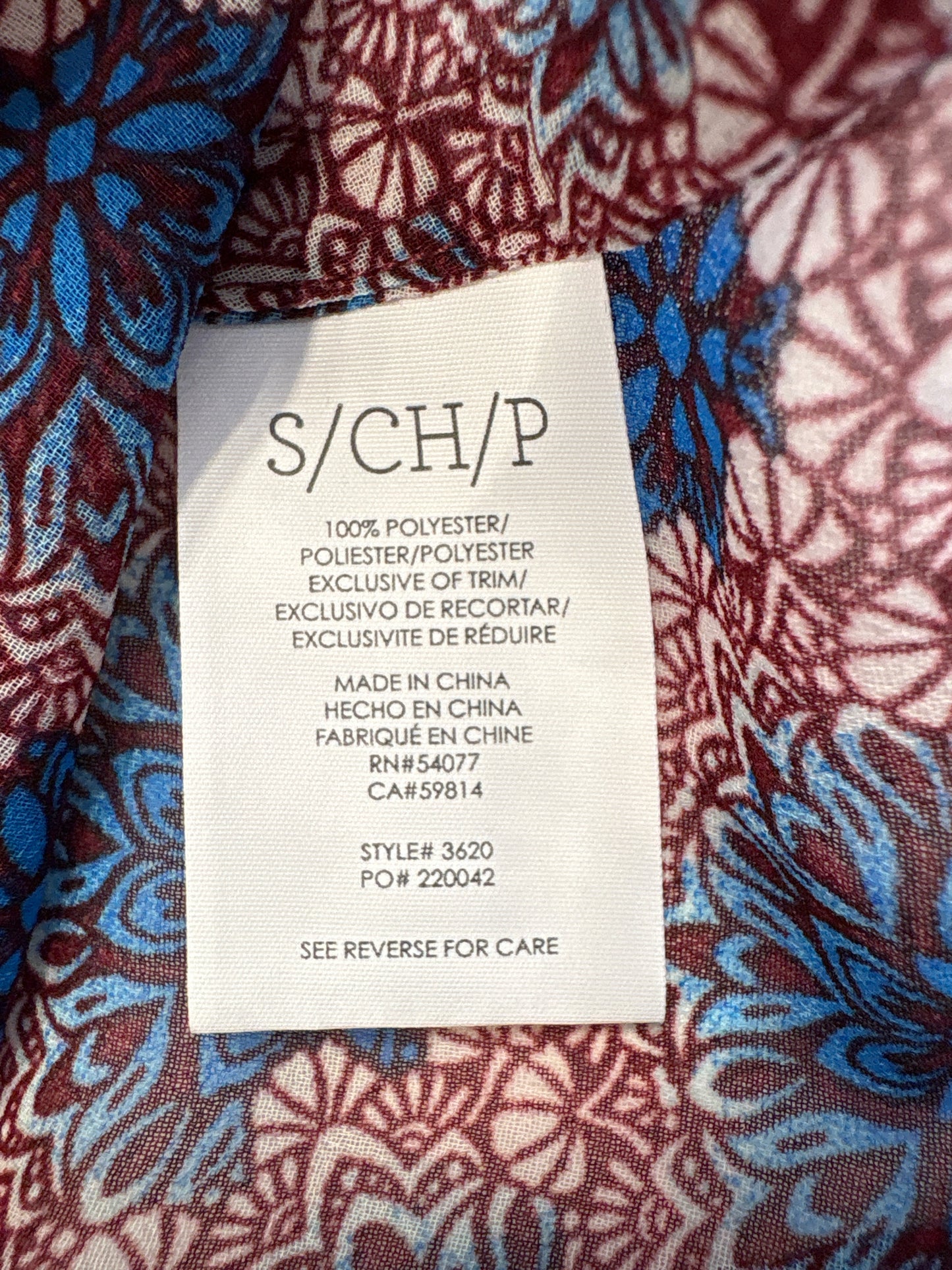 Cabi Size S blue + multi Top