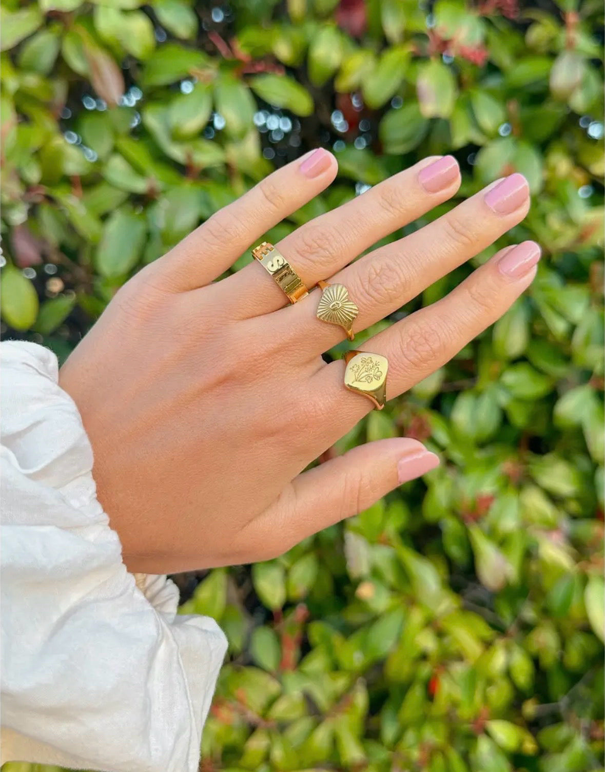 Elevated Faith Gold Floral Ring 6