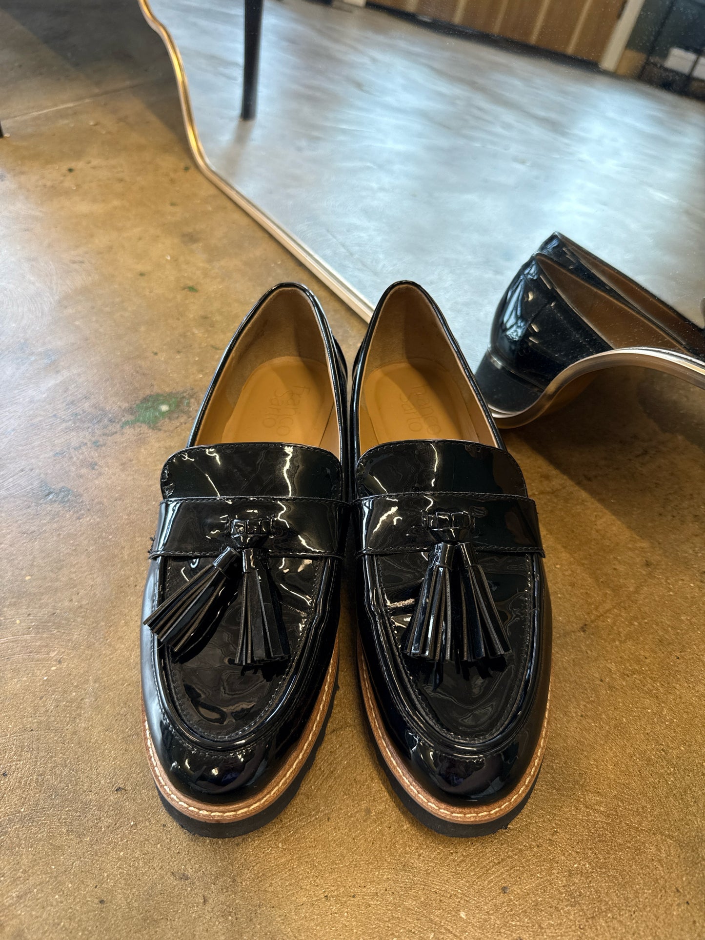 Franco Sarto Shoe Size 6 Black Clogs