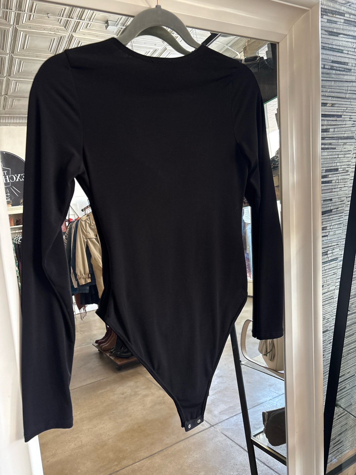 Free Press Size S Black Bodysuit