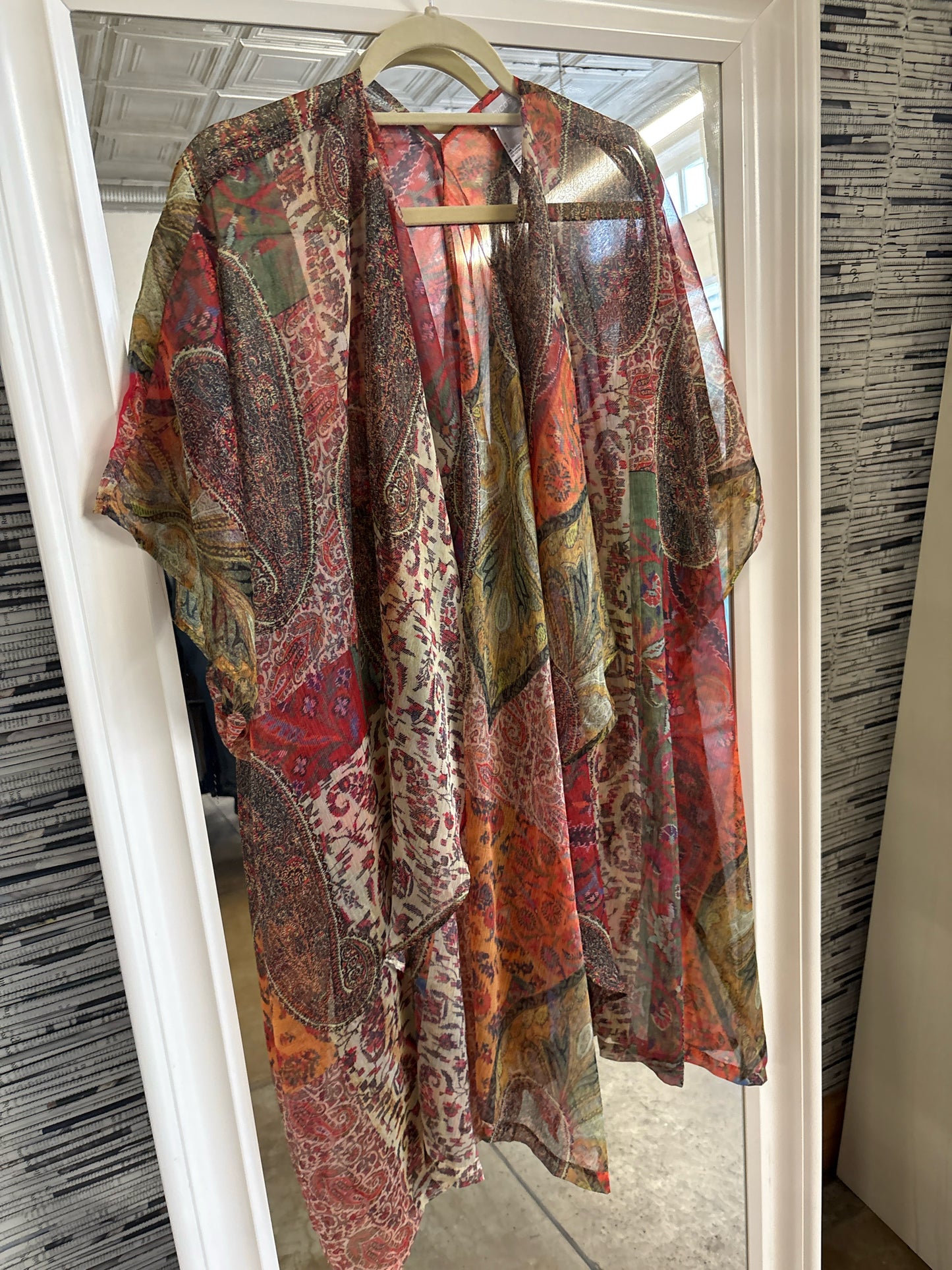 CHICO'S Size L multi Kimono/Shawl