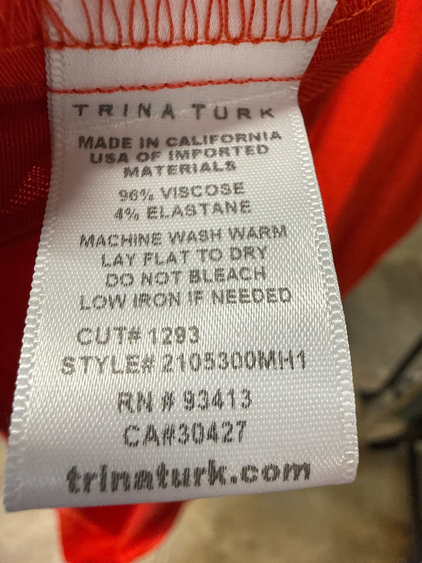 Trina Turk Size M Red Dress