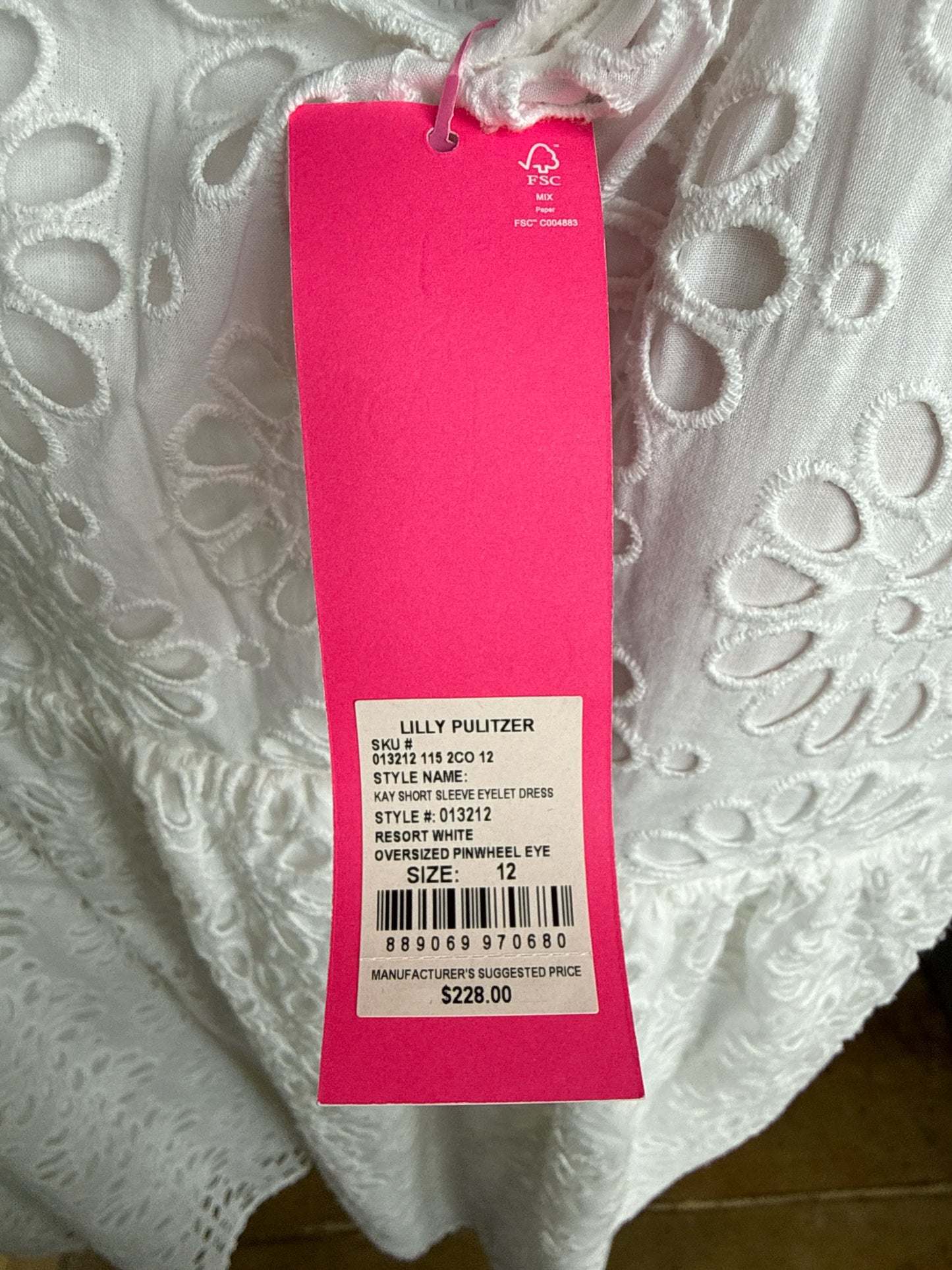 Lilly Pulitzer Size 12 White Dress