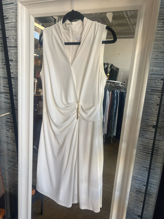 Cache Size M White Sleeveless Dress