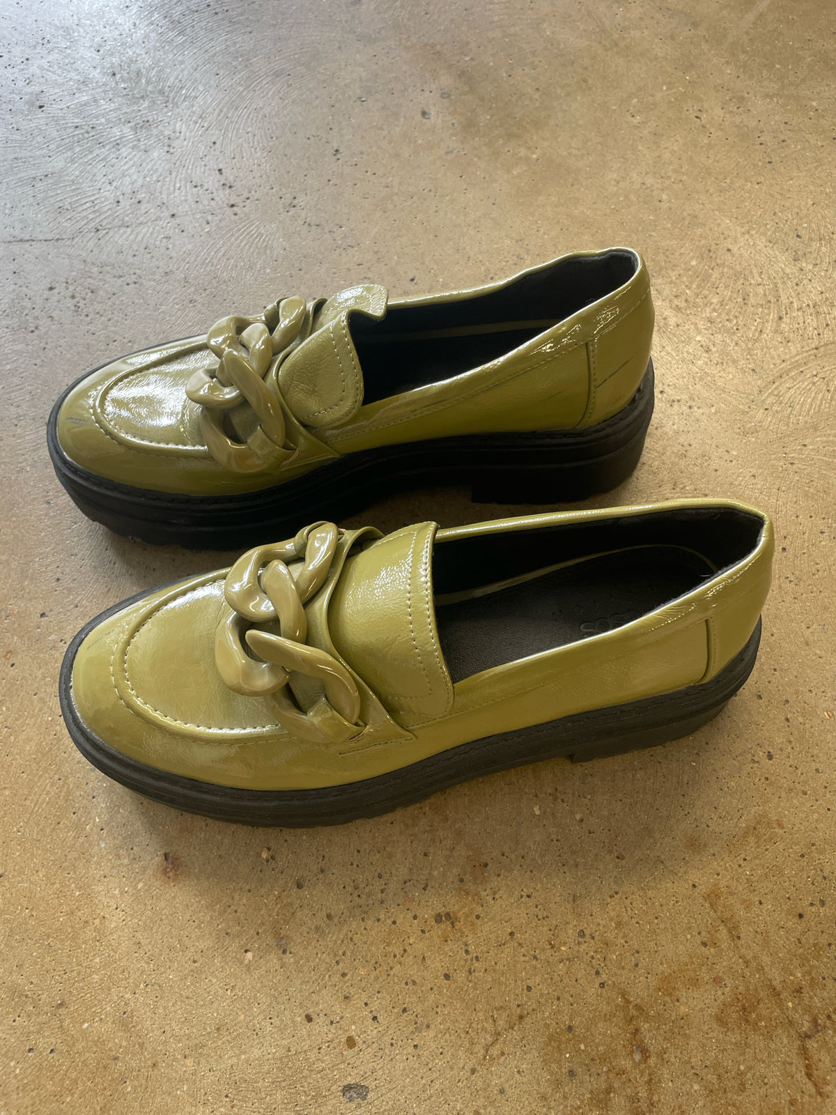 Asos Shoe Size 6 Green Loafers