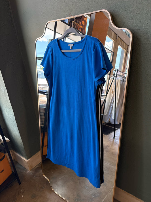 T by Talbots Size L Blue Dress