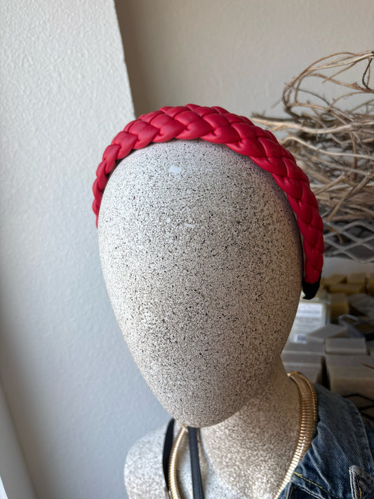 Red Braided Headband