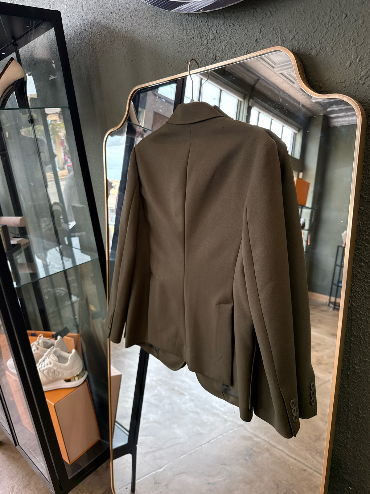 theory Green Blazer