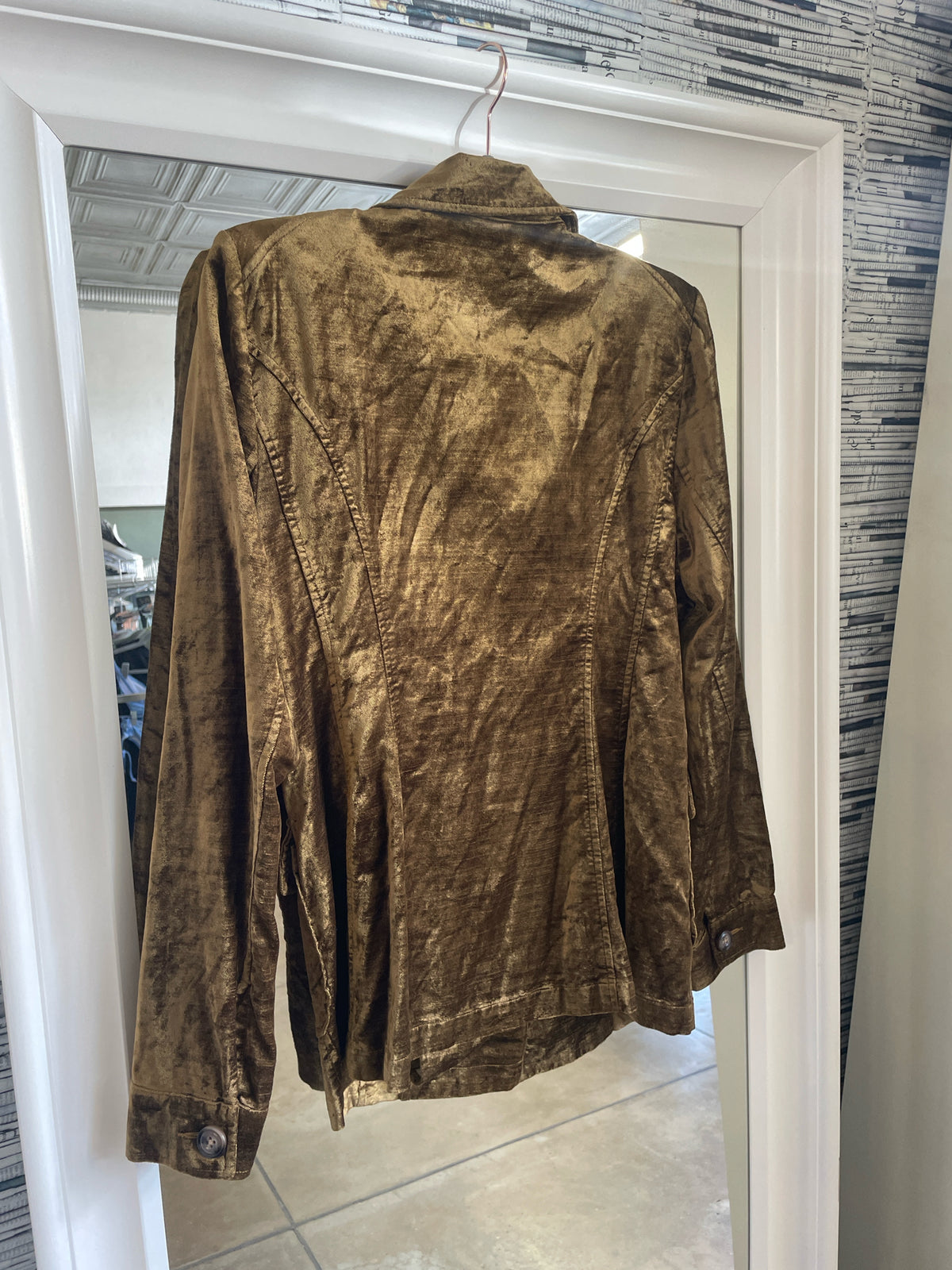Cabi Size S Gold/Bronze Blazer