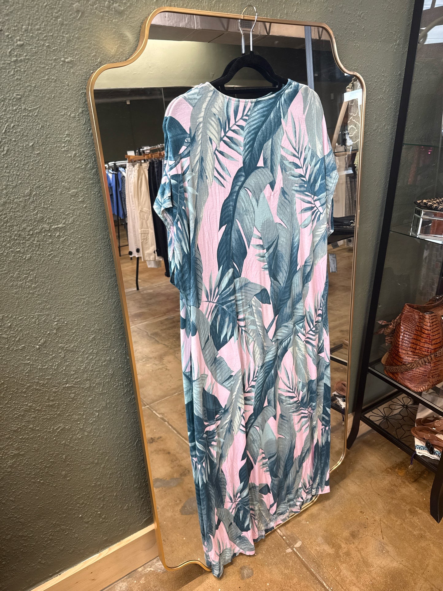 Tommy Bahama Size XL Pink/Green Dress