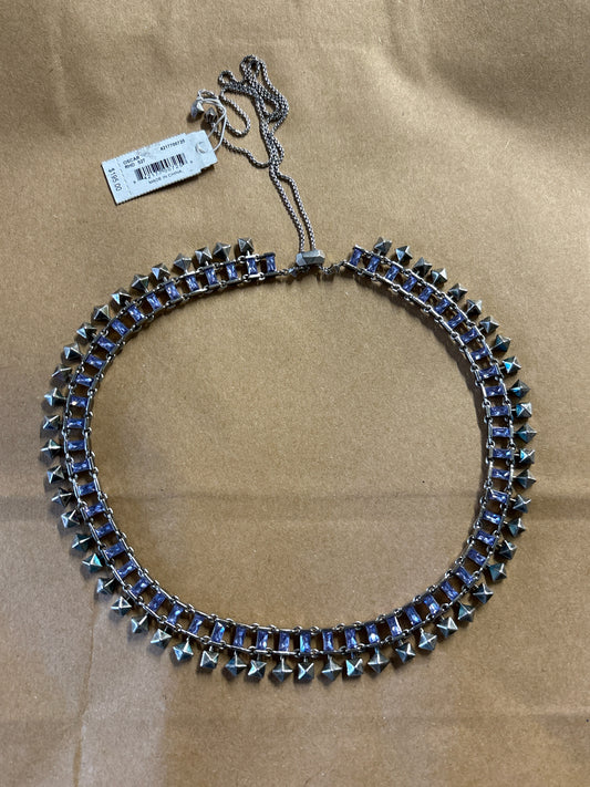kendra Scott Silver/Blue Statement Necklace
