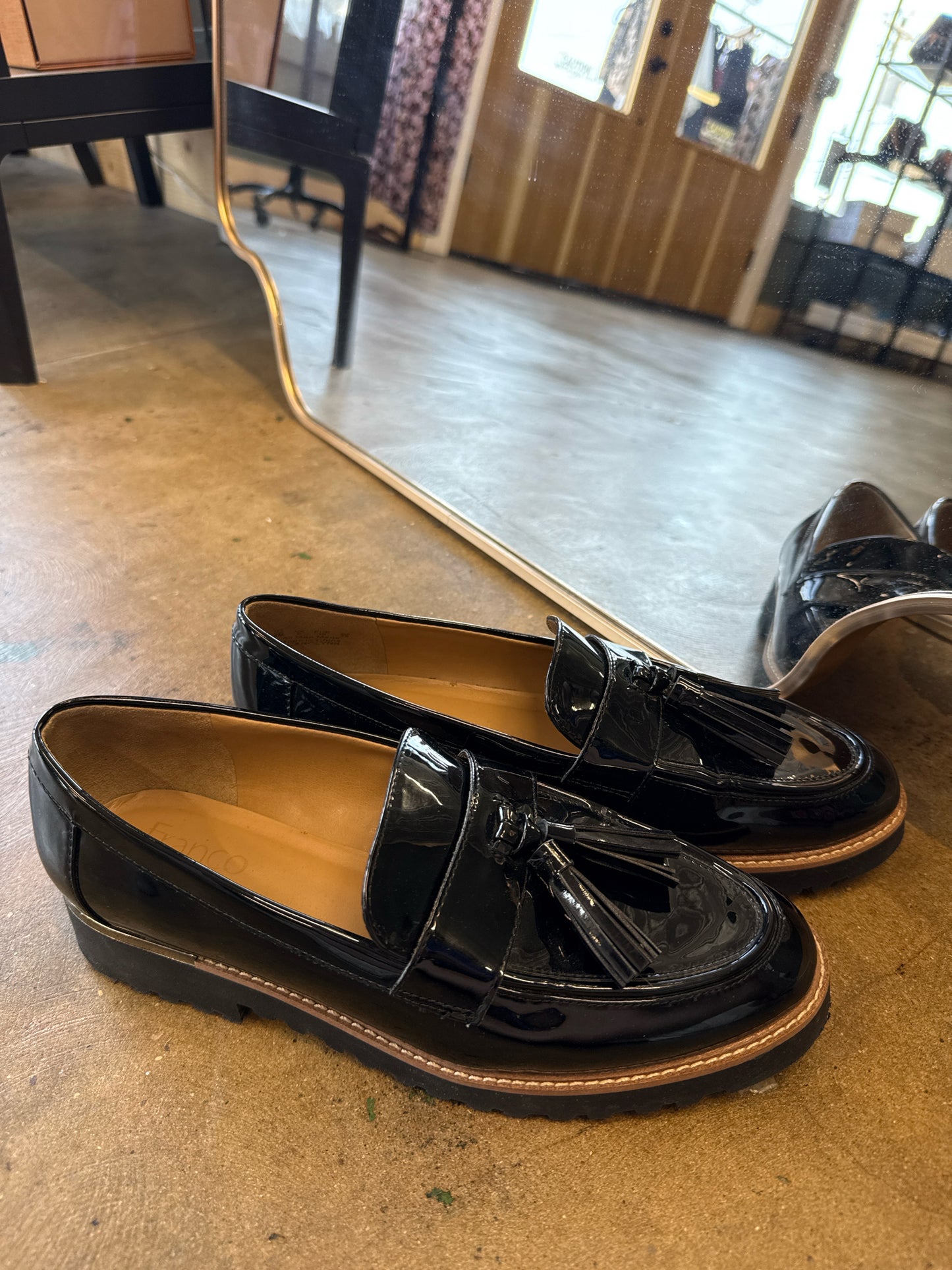 Franco Sarto Shoe Size 6 Black Clogs