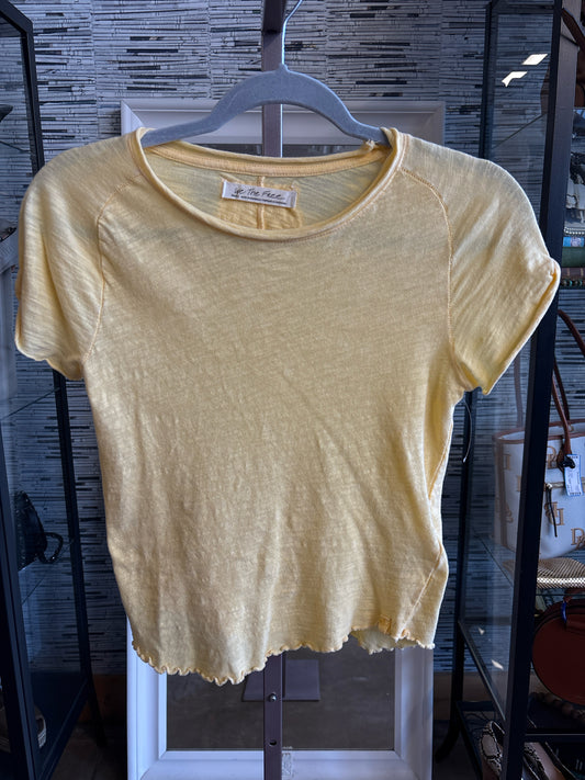 We The Free Size S Yellow Tee