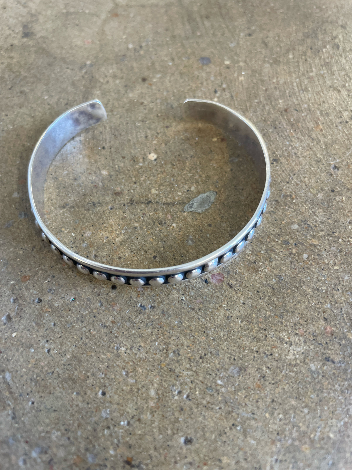 Silver/Black cuff Bracelet