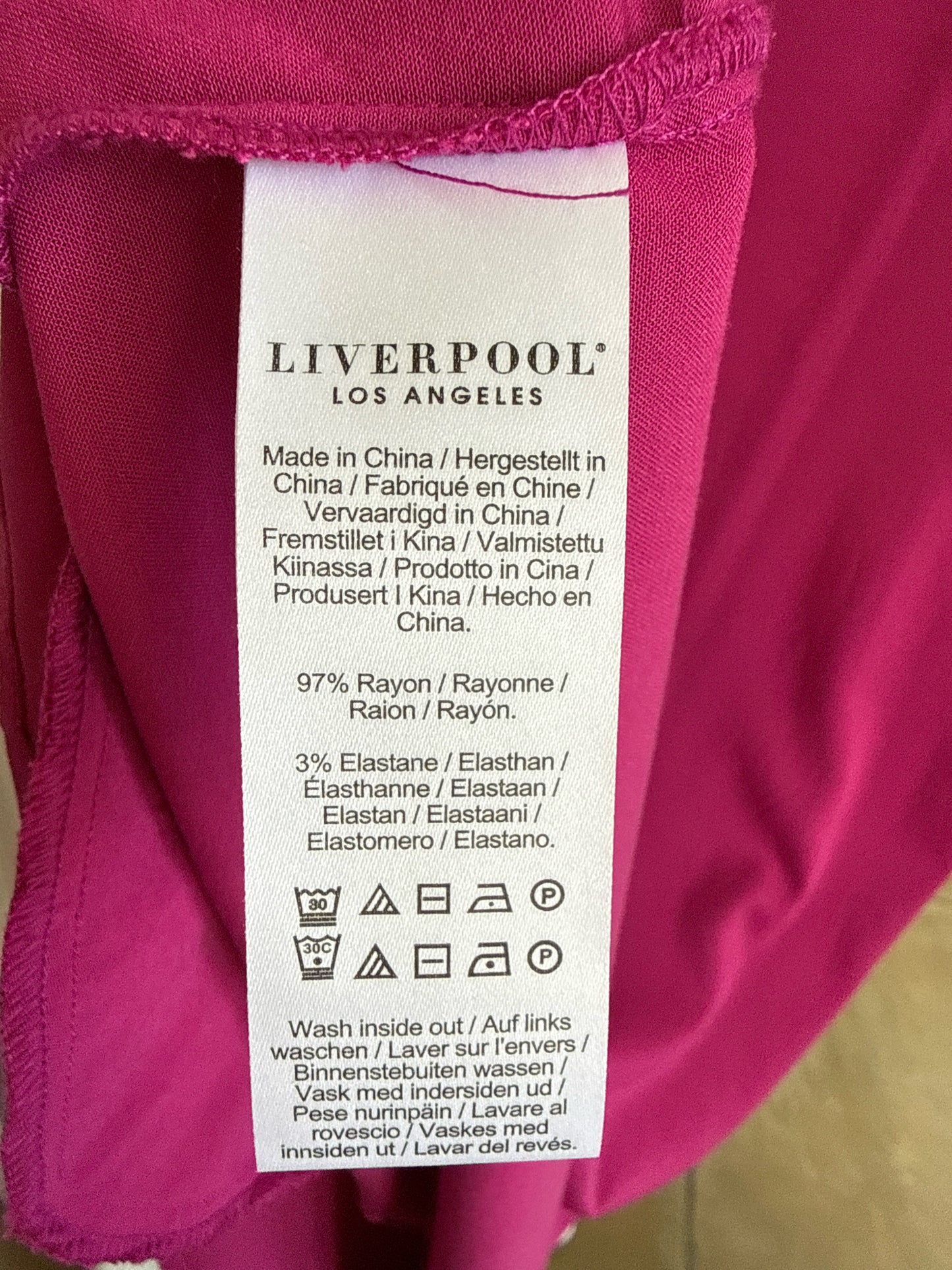 Liverpool Size S Magenta Dress